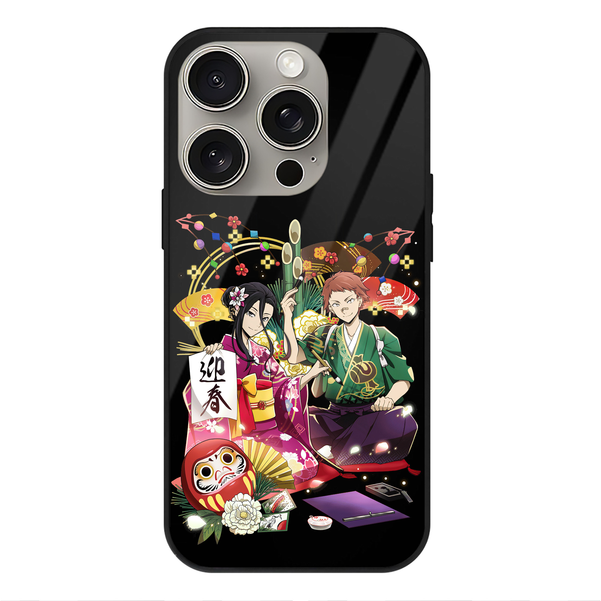 （画像用） 文豪ストレイドッグス Bungo Stray Dogs 【iPhone15Pro対応】スマホケース 耐衝撃＆黄変防止 背面ガラス