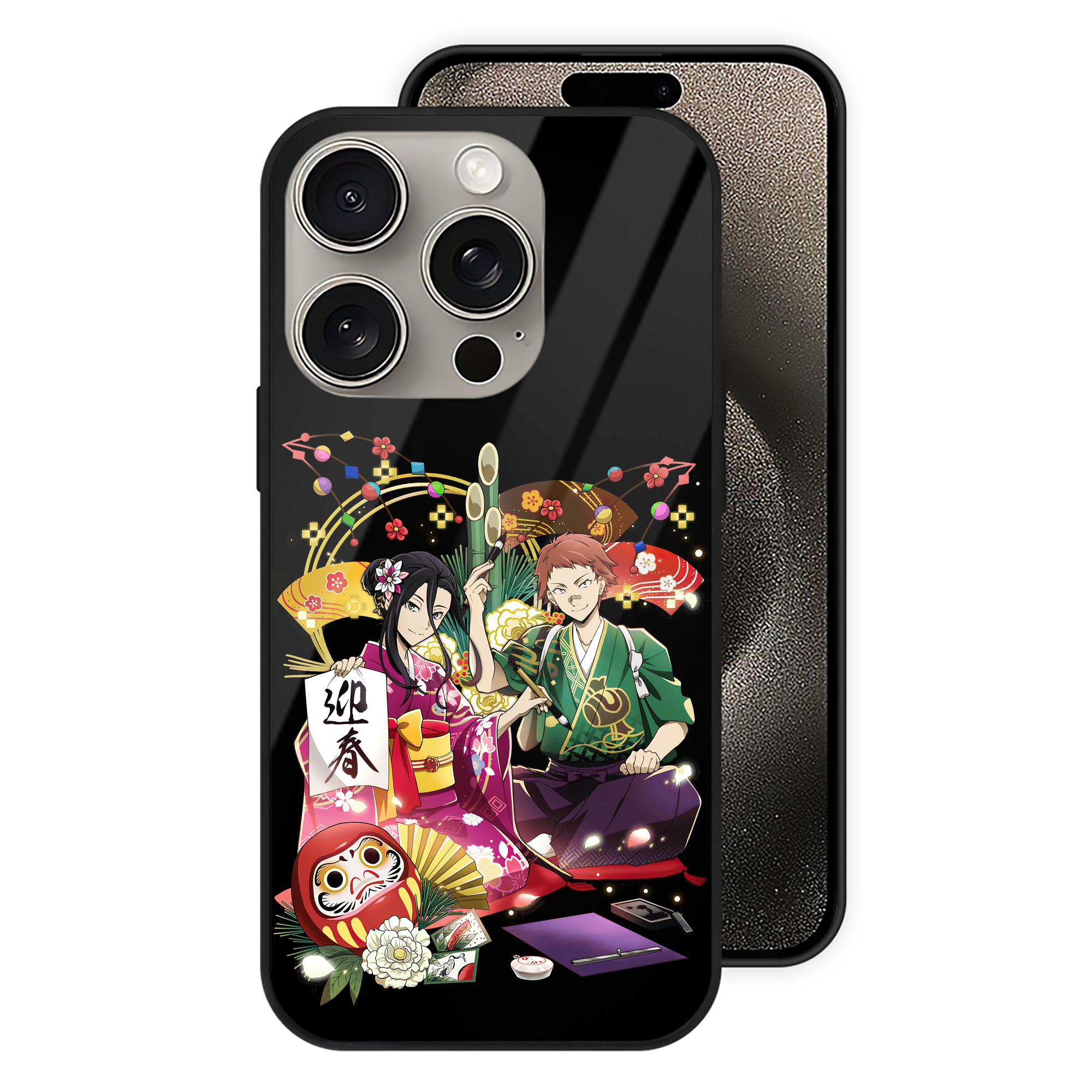 （画像用） 文豪ストレイドッグス Bungo Stray Dogs 【iPhone15Pro対応】スマホケース 耐衝撃＆黄変防止 背面ガラス