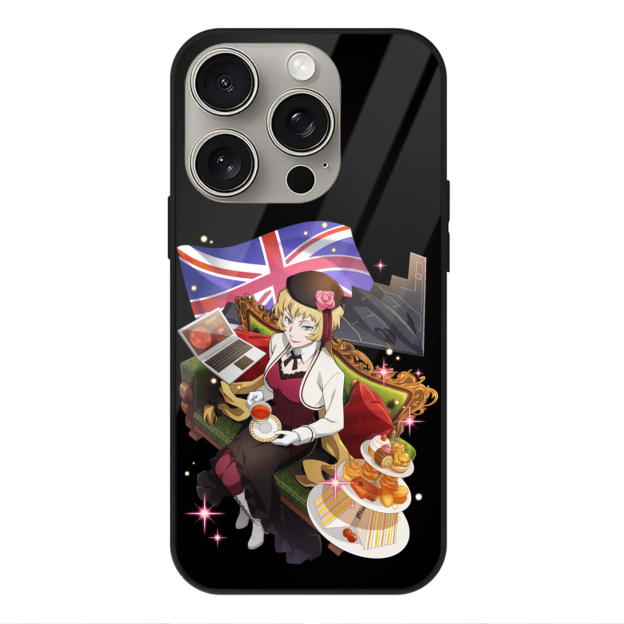 （画像用） 文豪ストレイドッグス Bungo Stray Dogs 【iPhone15Pro対応】スマホケース 耐衝撃＆黄変防止 背面ガラス