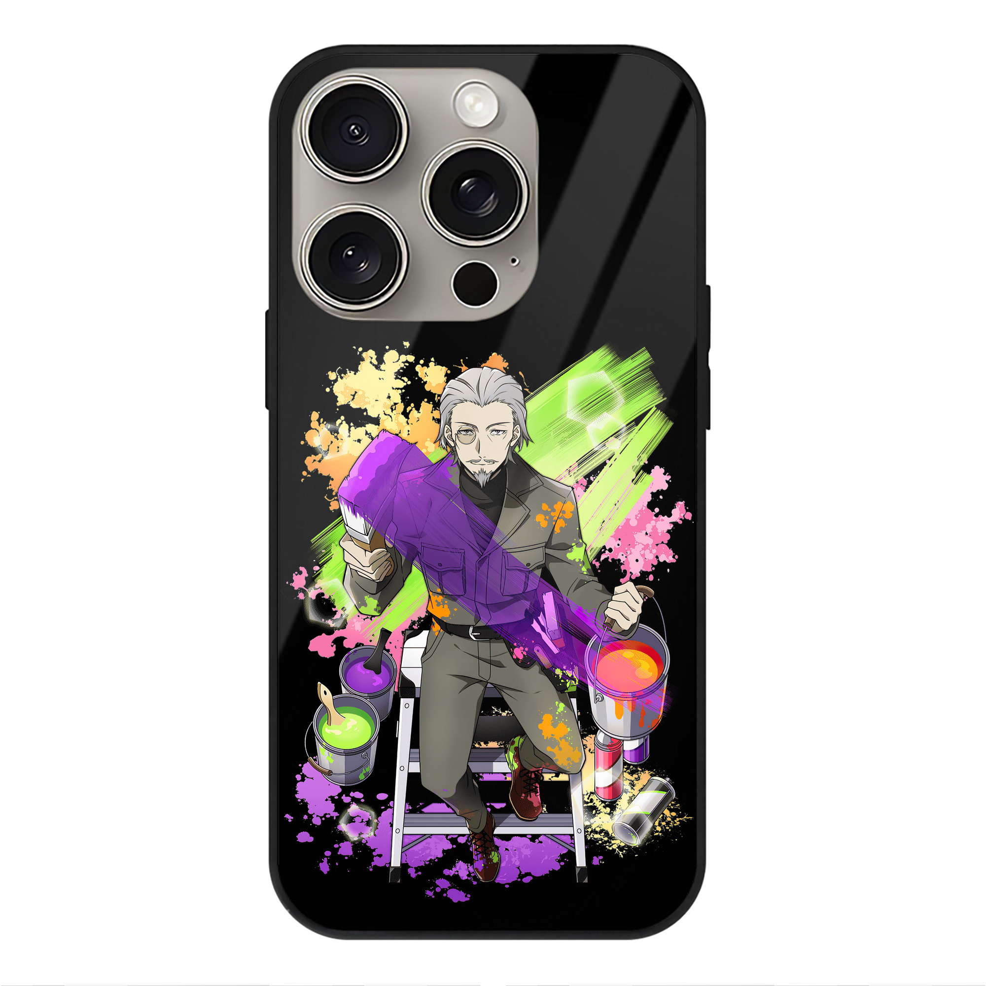 （画像用） 文豪ストレイドッグス Bungo Stray Dogs 【iPhone15Pro対応】スマホケース 耐衝撃＆黄変防止 背面ガラス