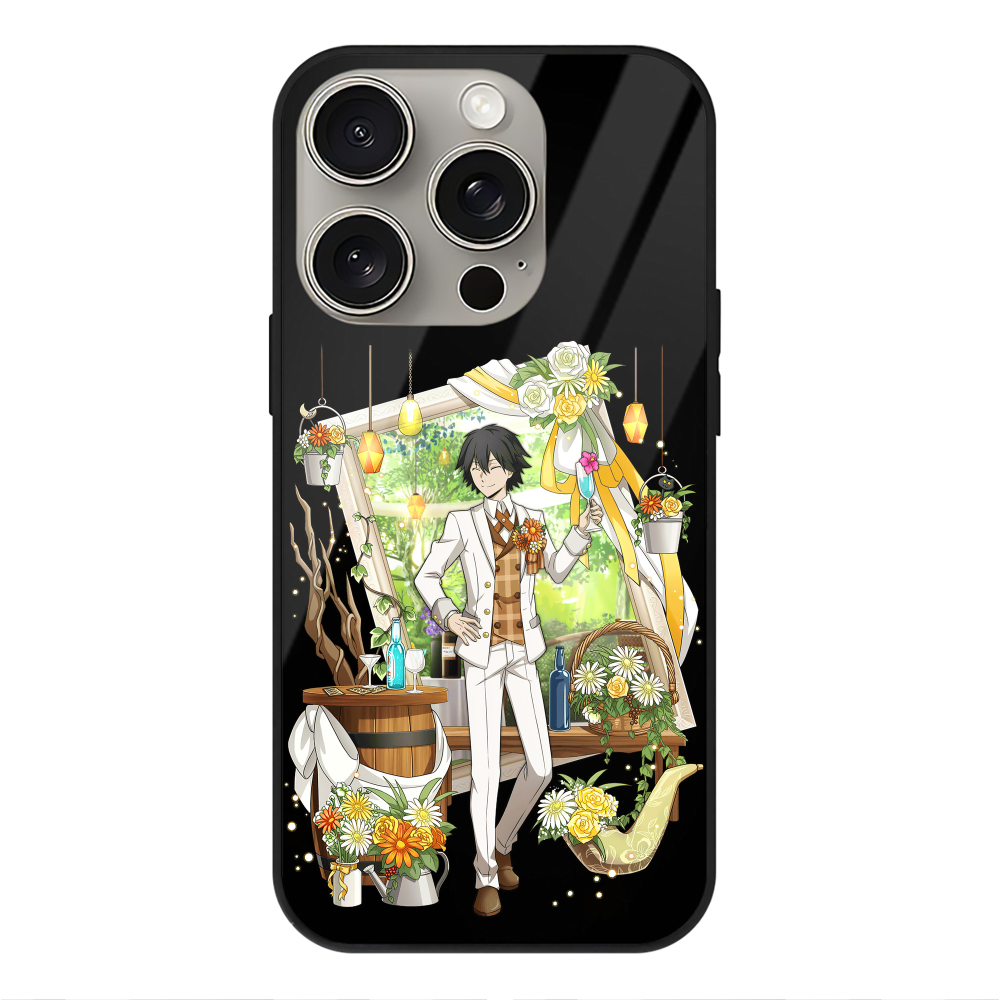 （画像用） 文豪ストレイドッグス Bungo Stray Dogs 【iPhone15Pro対応】スマホケース 耐衝撃＆黄変防止 背面ガラス