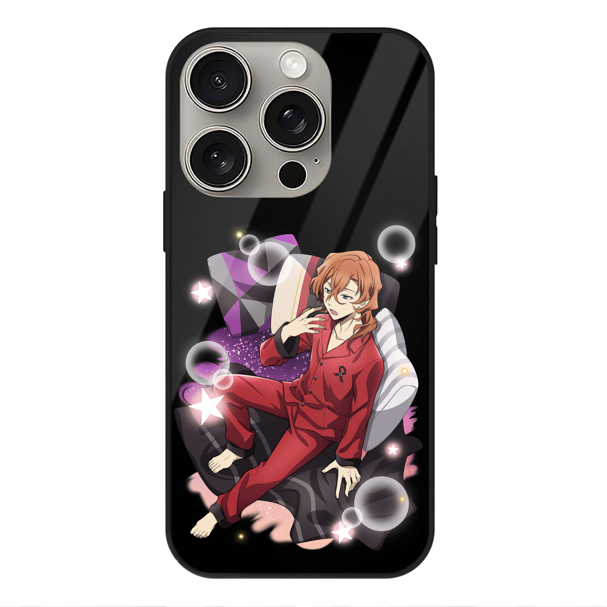 （画像用） 文豪ストレイドッグス Bungo Stray Dogs 【iPhone15Pro対応】スマホケース 耐衝撃＆黄変防止 背面ガラス