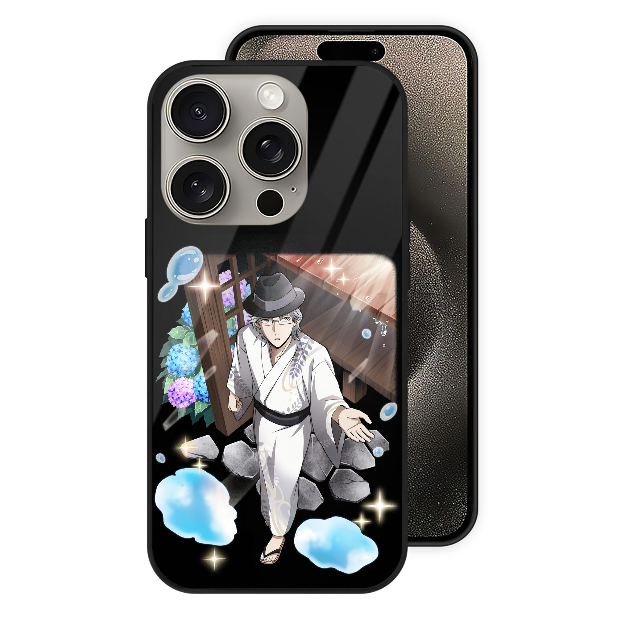 （画像用） 文豪ストレイドッグス Bungo Stray Dogs 【iPhone15Pro対応】スマホケース 耐衝撃＆黄変防止 背面ガラス