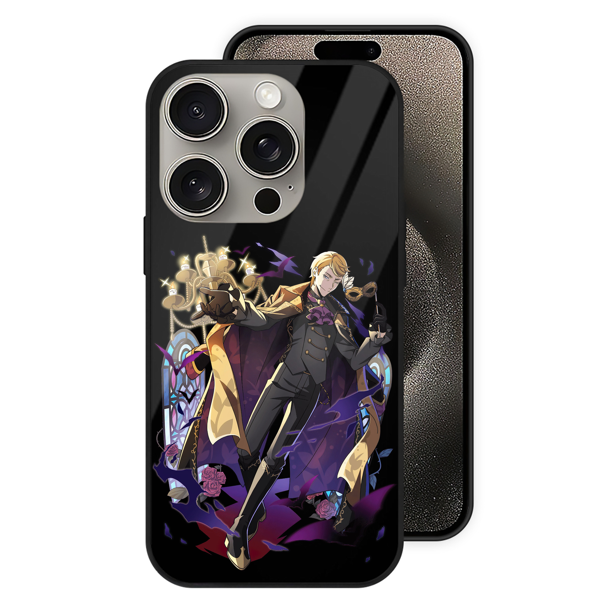 （画像用） 文豪ストレイドッグス Bungo Stray Dogs 【iPhone15Pro対応】スマホケース 耐衝撃＆黄変防止 背面ガラス