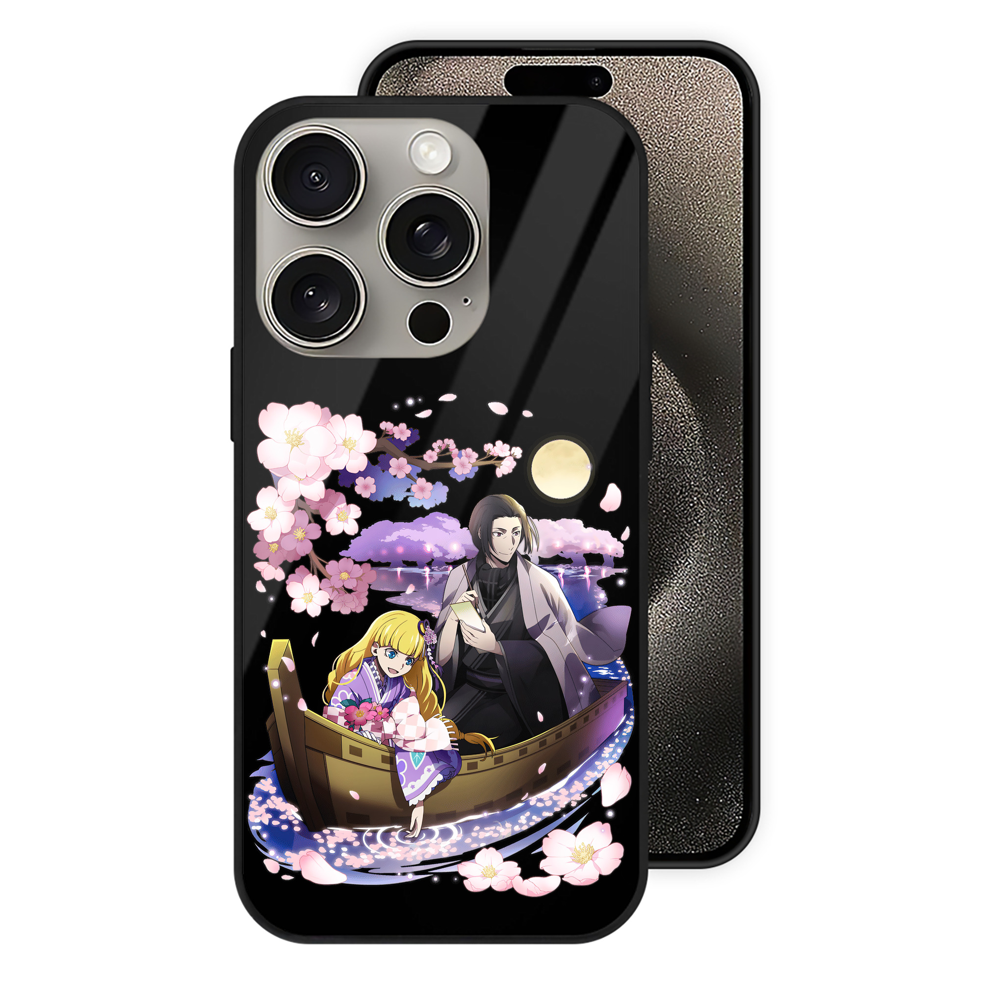 （画像用） 文豪ストレイドッグス Bungo Stray Dogs 【iPhone15Pro対応】スマホケース 耐衝撃＆黄変防止 背面ガラス