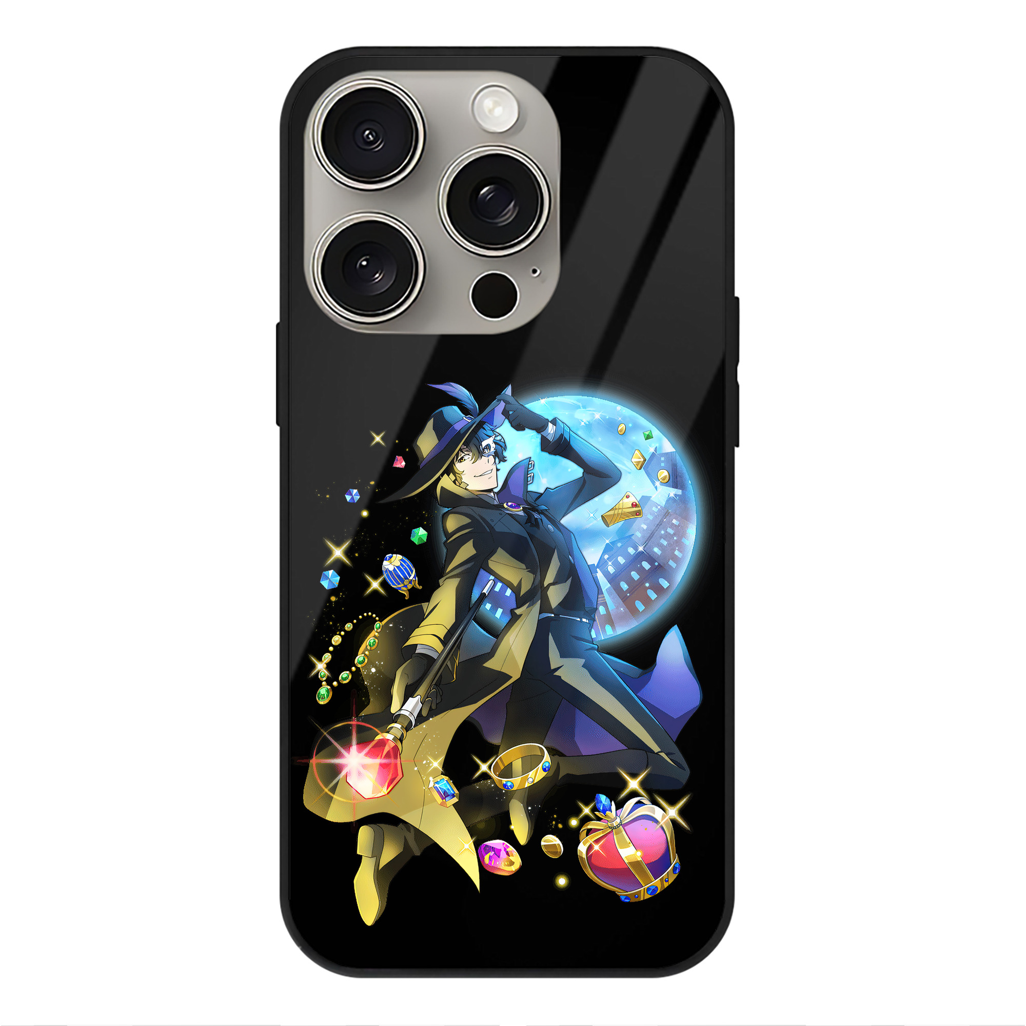 （画像用） 文豪ストレイドッグス Bungo Stray Dogs 【iPhone15Pro対応】スマホケース 耐衝撃＆黄変防止 背面ガラス