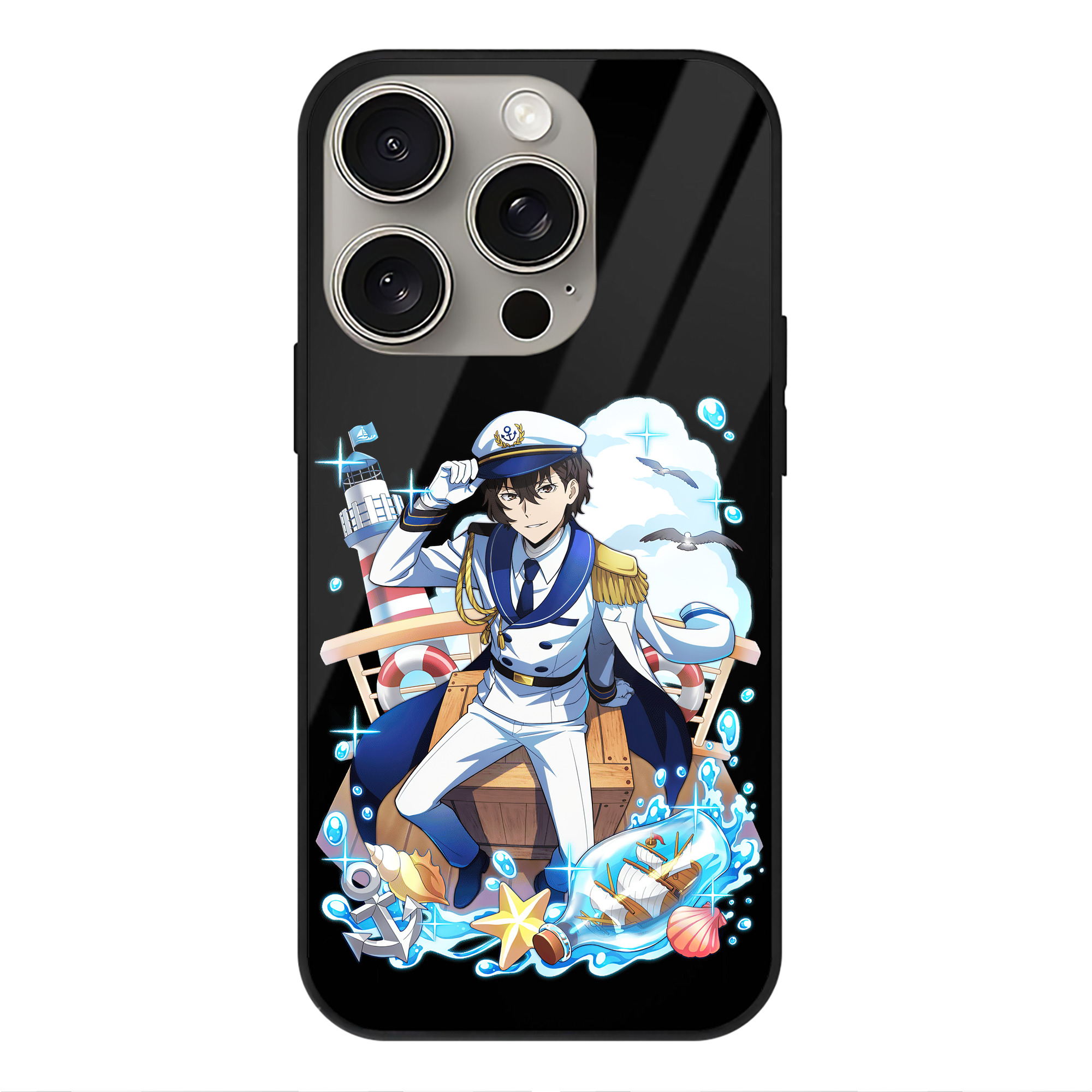 （画像用） 文豪ストレイドッグス Bungo Stray Dogs 【iPhone15Pro対応】スマホケース 耐衝撃＆黄変防止 背面ガラス