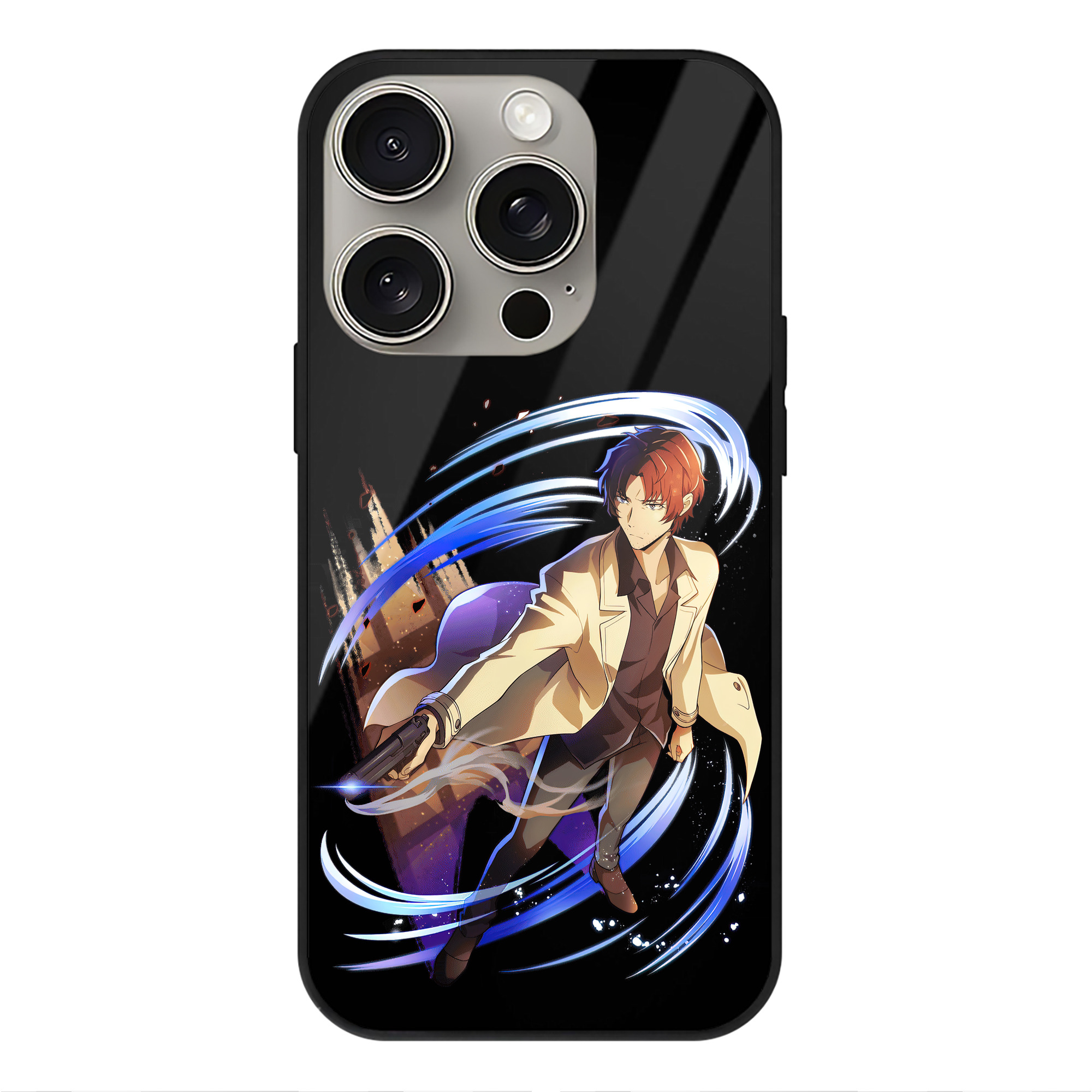 （画像用） 文豪ストレイドッグス Bungo Stray Dogs 【iPhone15Pro対応】スマホケース 耐衝撃＆黄変防止 背面ガラス