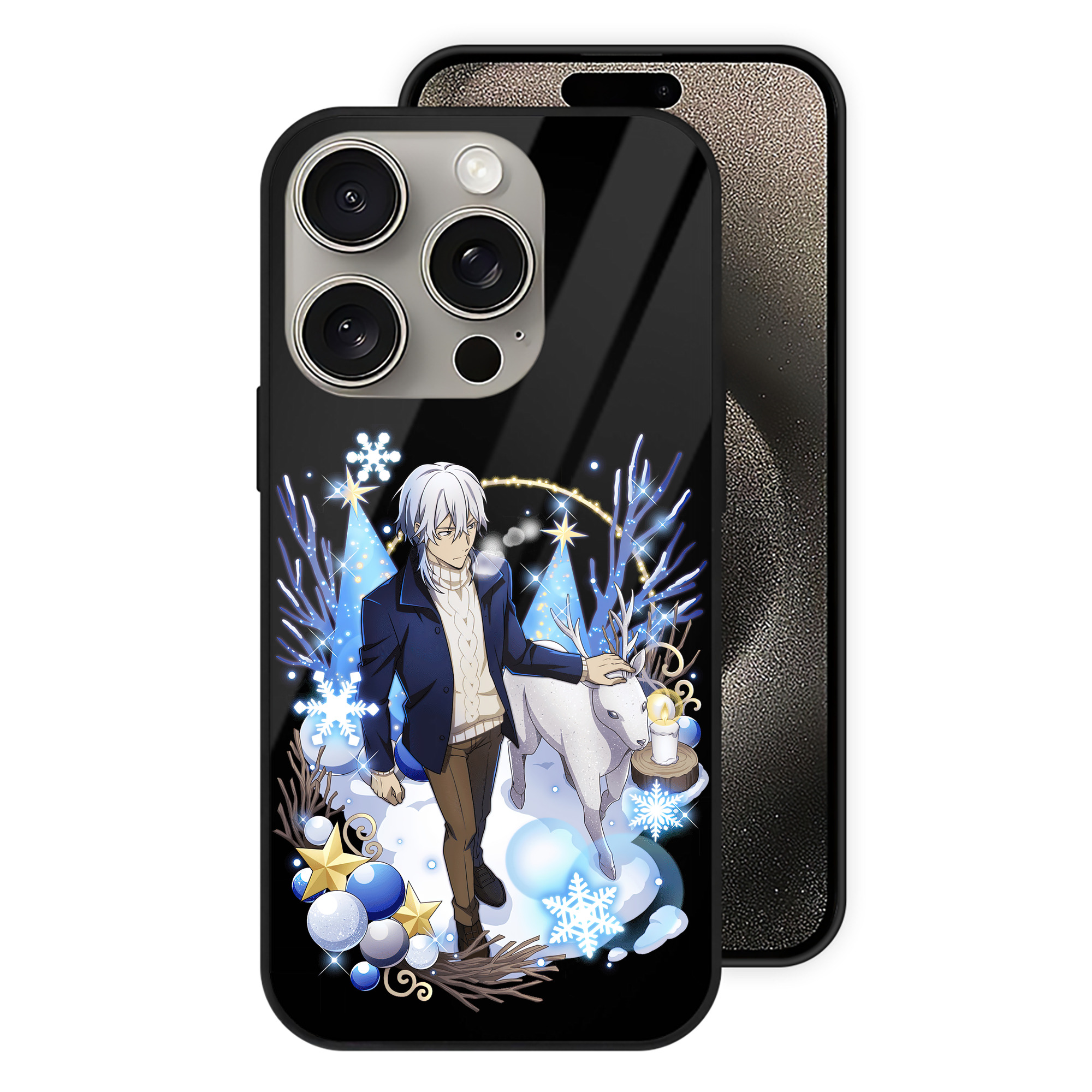 （画像用） 文豪ストレイドッグス Bungo Stray Dogs 【iPhone15Pro対応】スマホケース 耐衝撃＆黄変防止 背面ガラス