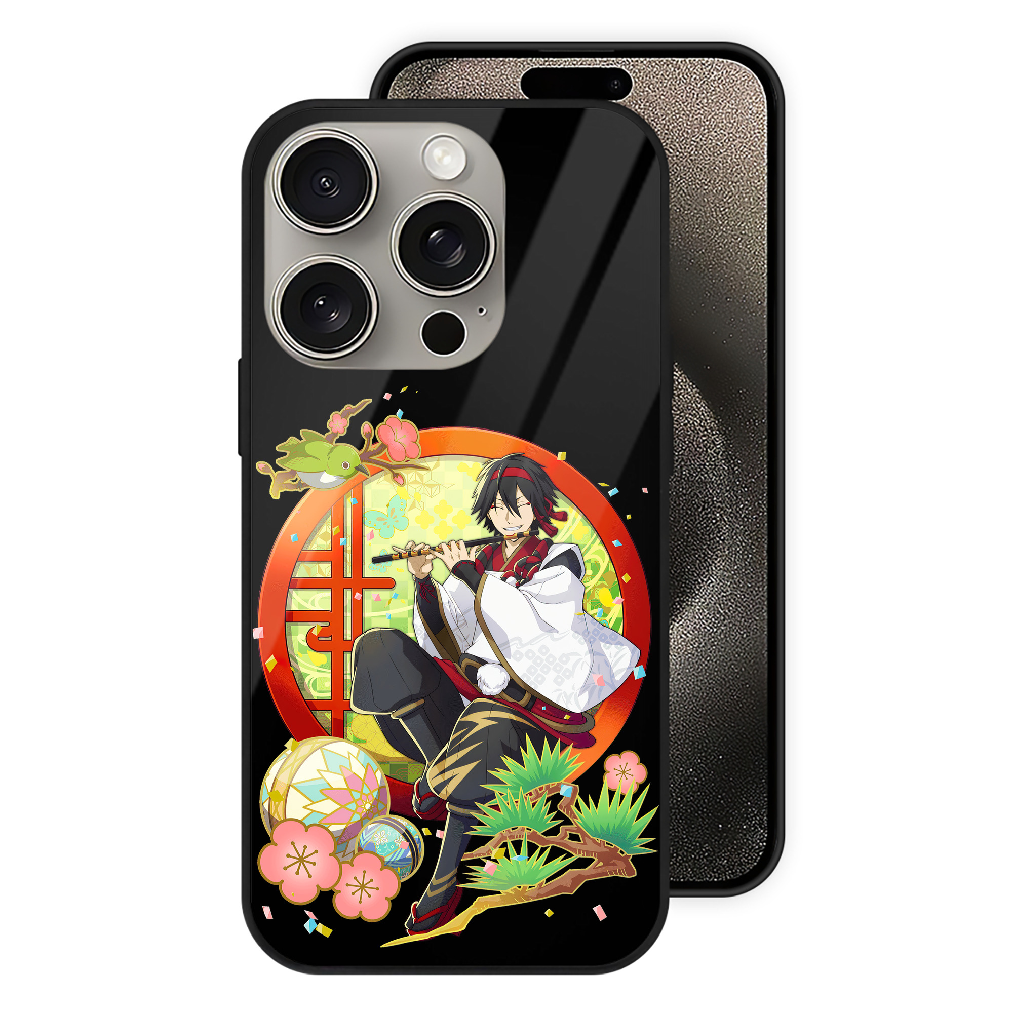 （画像用） 文豪ストレイドッグス Bungo Stray Dogs 【iPhone15Pro対応】スマホケース 耐衝撃＆黄変防止 背面ガラス