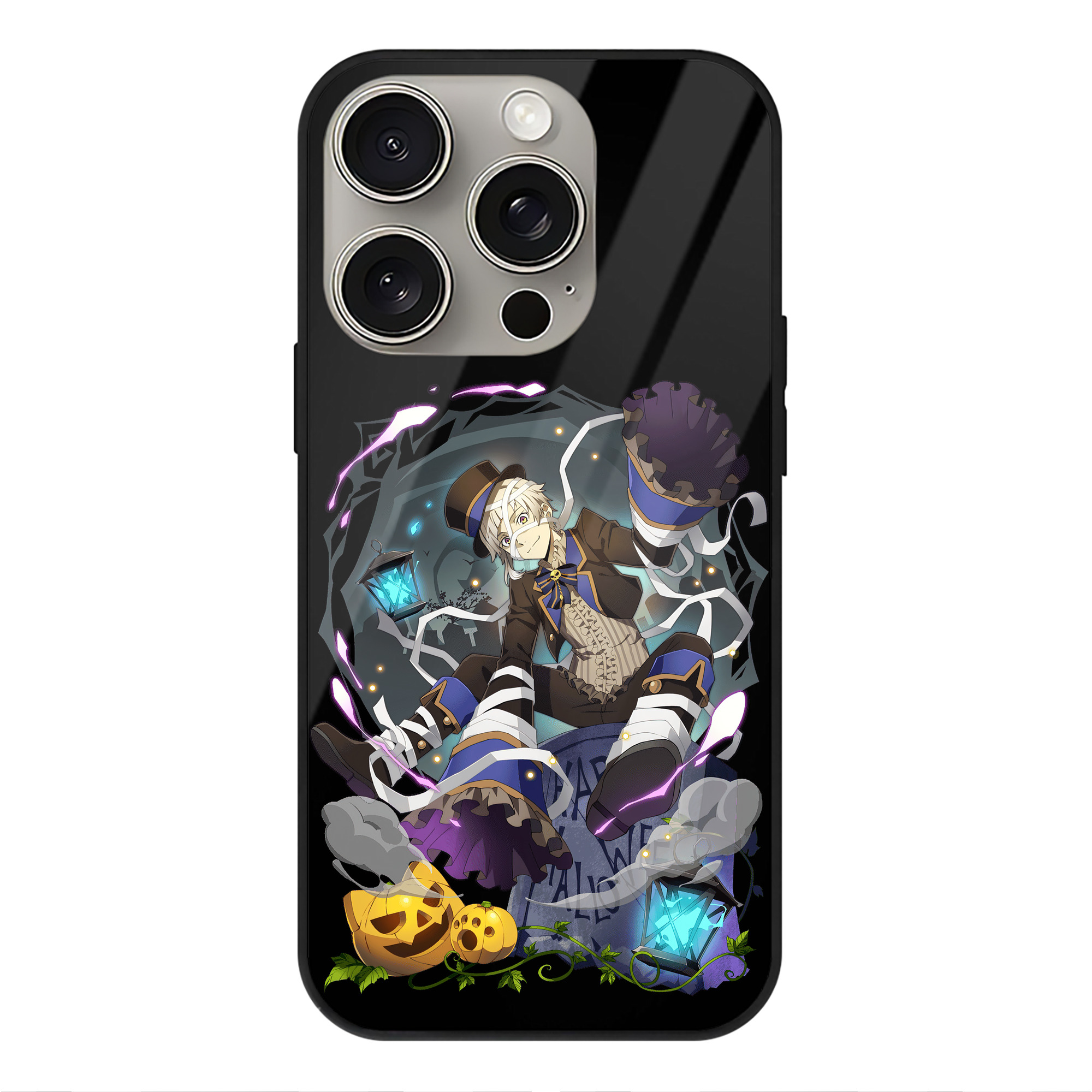 （画像用） 文豪ストレイドッグス Bungo Stray Dogs 【iPhone15Pro対応】スマホケース 耐衝撃＆黄変防止 背面ガラス