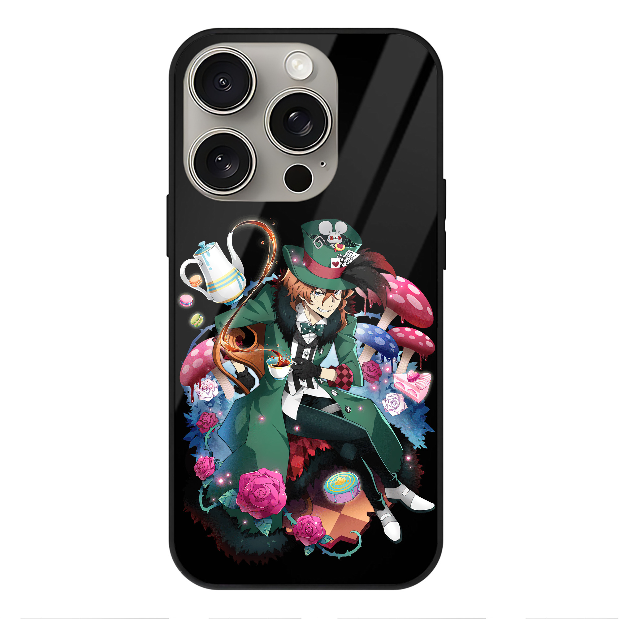 （画像用） 文豪ストレイドッグス Bungo Stray Dogs 【iPhone15Pro対応】スマホケース 耐衝撃＆黄変防止 背面ガラス