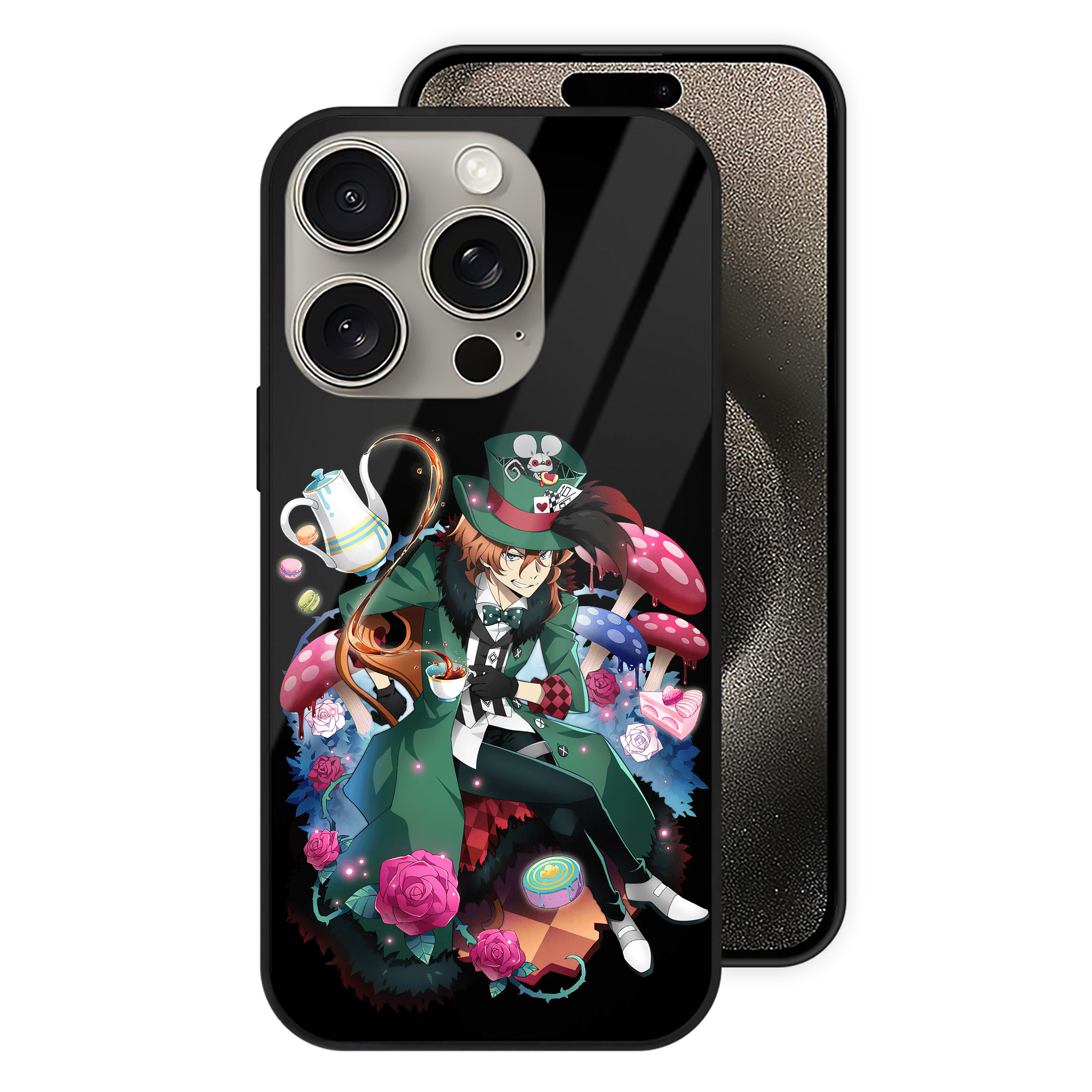 （画像用） 文豪ストレイドッグス Bungo Stray Dogs 【iPhone15Pro対応】スマホケース 耐衝撃＆黄変防止 背面ガラス