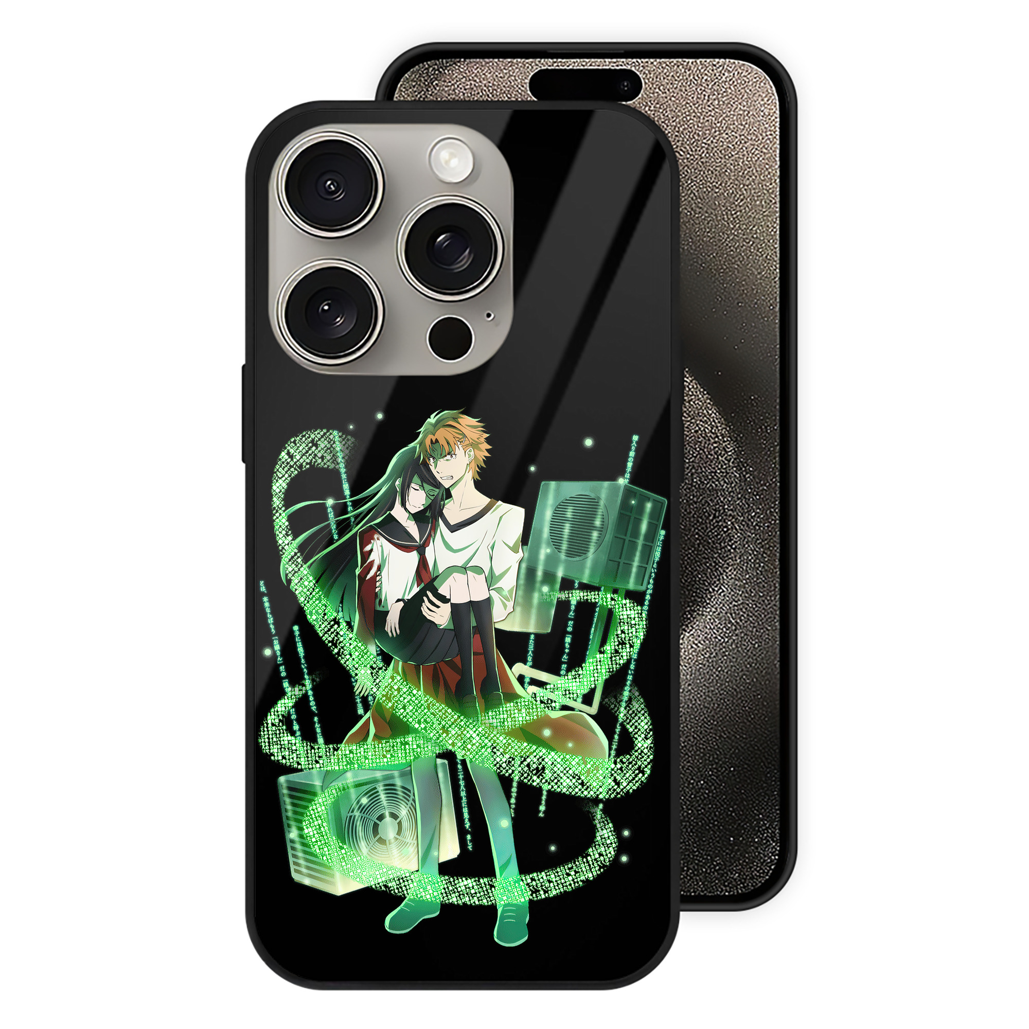 （画像用） 文豪ストレイドッグス Bungo Stray Dogs 【iPhone15Pro対応】スマホケース 耐衝撃＆黄変防止 背面ガラス