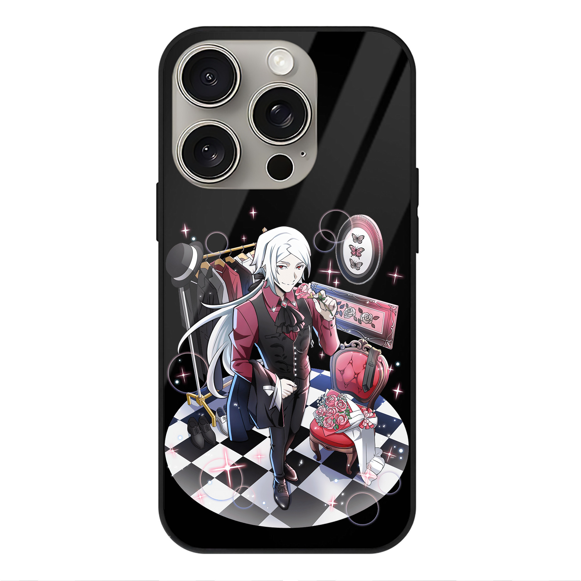 （画像用） 文豪ストレイドッグス Bungo Stray Dogs 【iPhone15Pro対応】スマホケース 耐衝撃＆黄変防止 背面ガラス