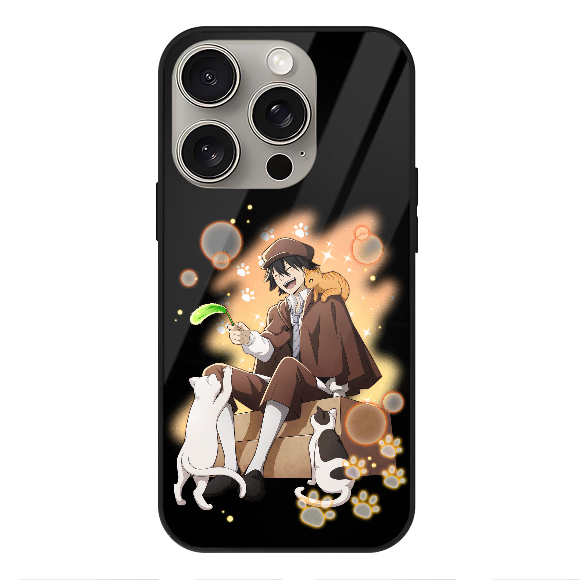 （画像用） 文豪ストレイドッグス Bungo Stray Dogs 【iPhone15Pro対応】スマホケース 耐衝撃＆黄変防止 背面ガラス