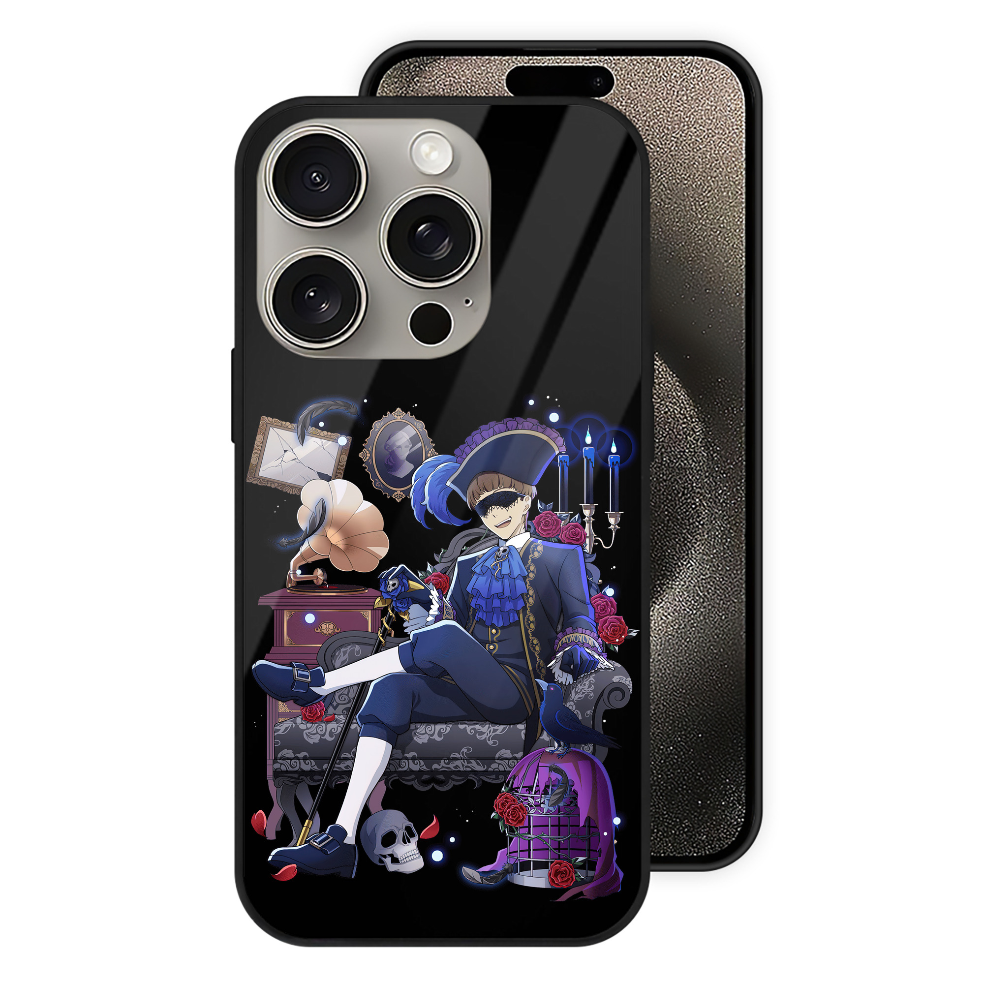 （画像用） 文豪ストレイドッグス Bungo Stray Dogs 【iPhone15Pro対応】スマホケース 耐衝撃＆黄変防止 背面ガラス
