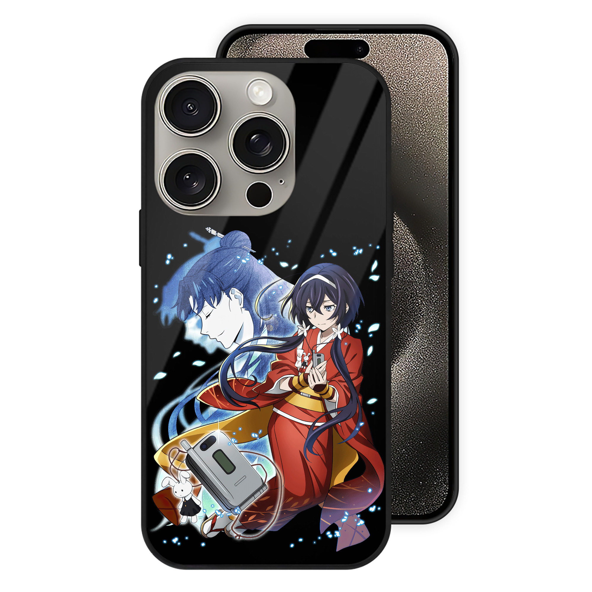 （画像用） 文豪ストレイドッグス Bungo Stray Dogs 【iPhone15Pro対応】スマホケース 耐衝撃＆黄変防止 背面ガラス