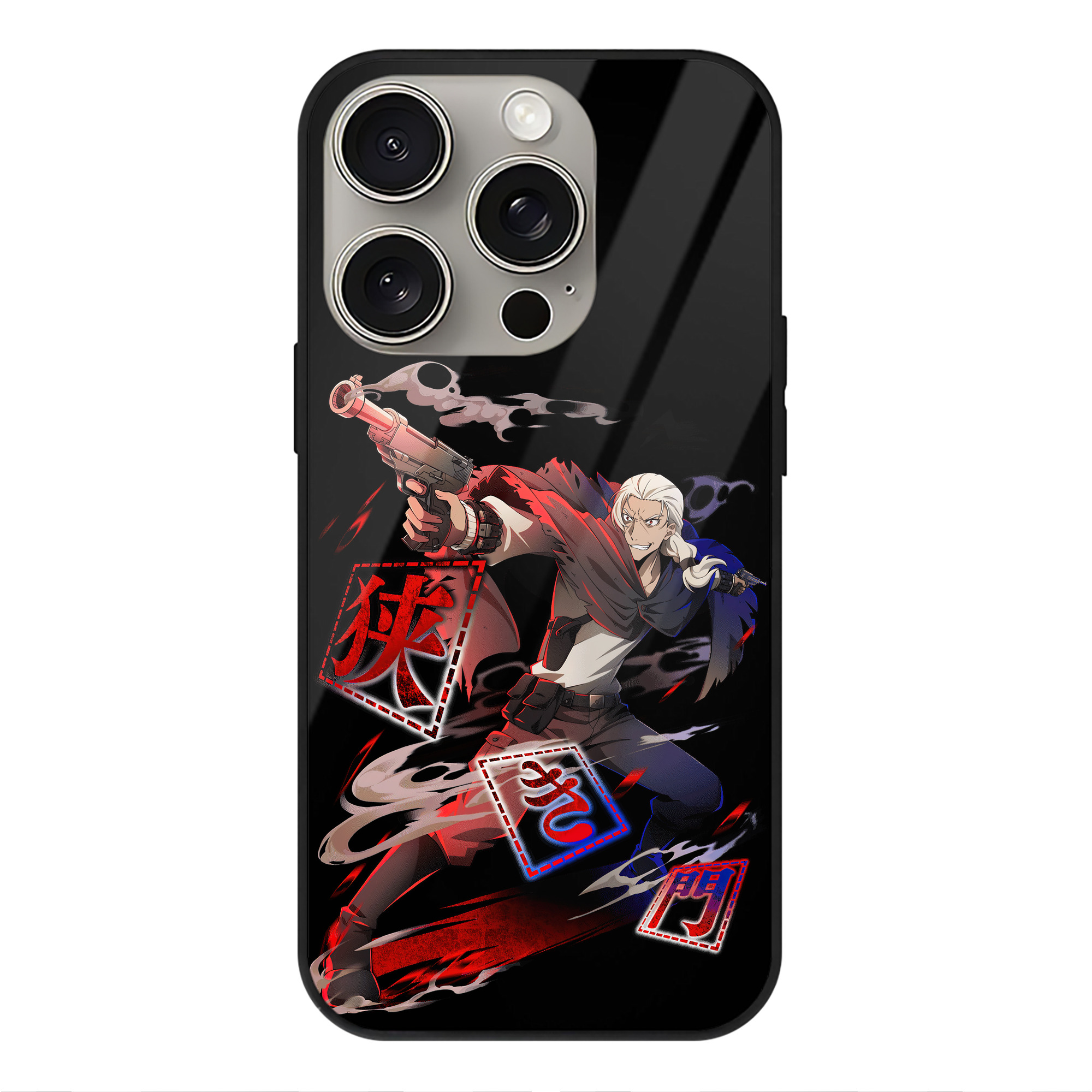（画像用） 文豪ストレイドッグス Bungo Stray Dogs 【iPhone15Pro対応】スマホケース 耐衝撃＆黄変防止 背面ガラス