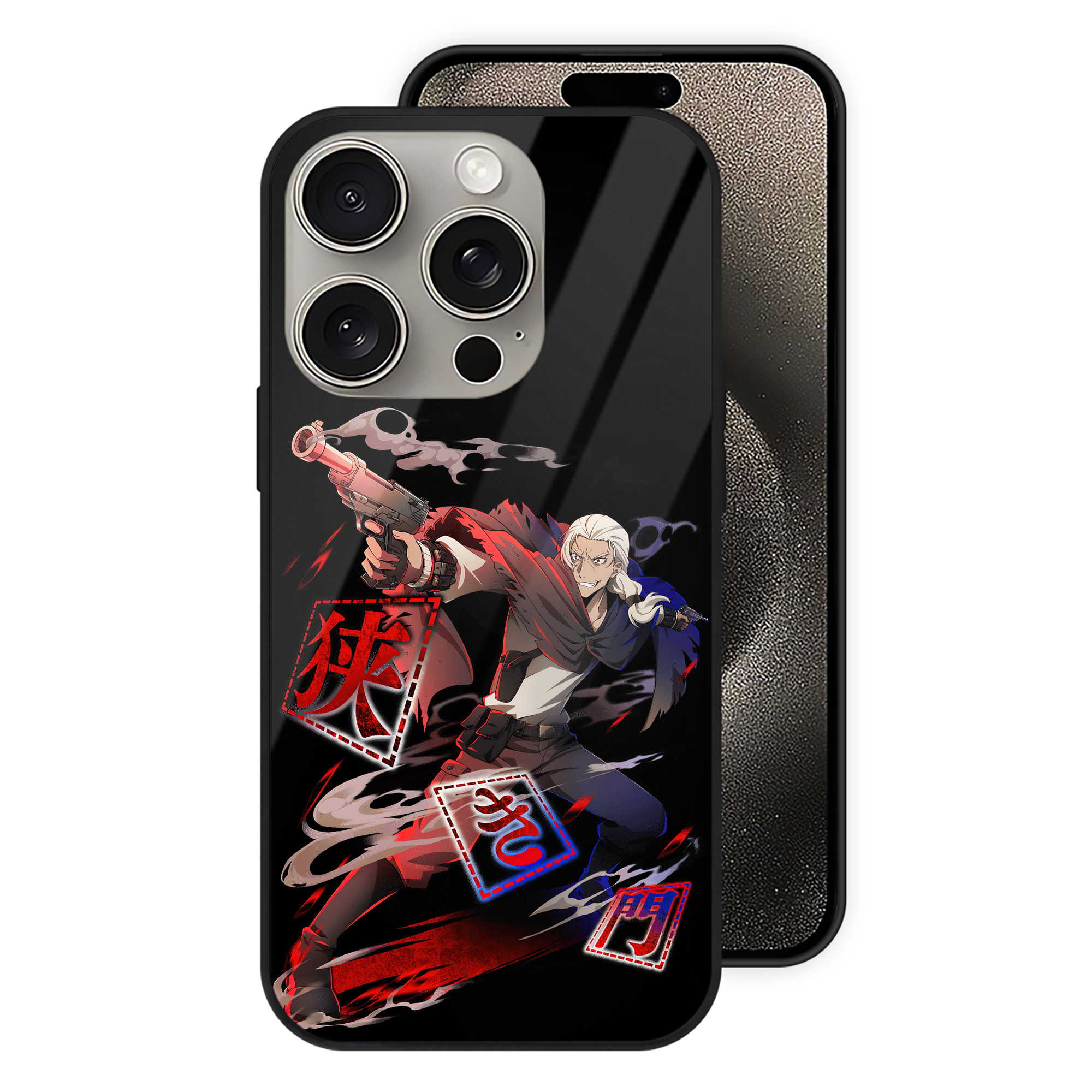 （画像用） 文豪ストレイドッグス Bungo Stray Dogs 【iPhone15Pro対応】スマホケース 耐衝撃＆黄変防止 背面ガラス