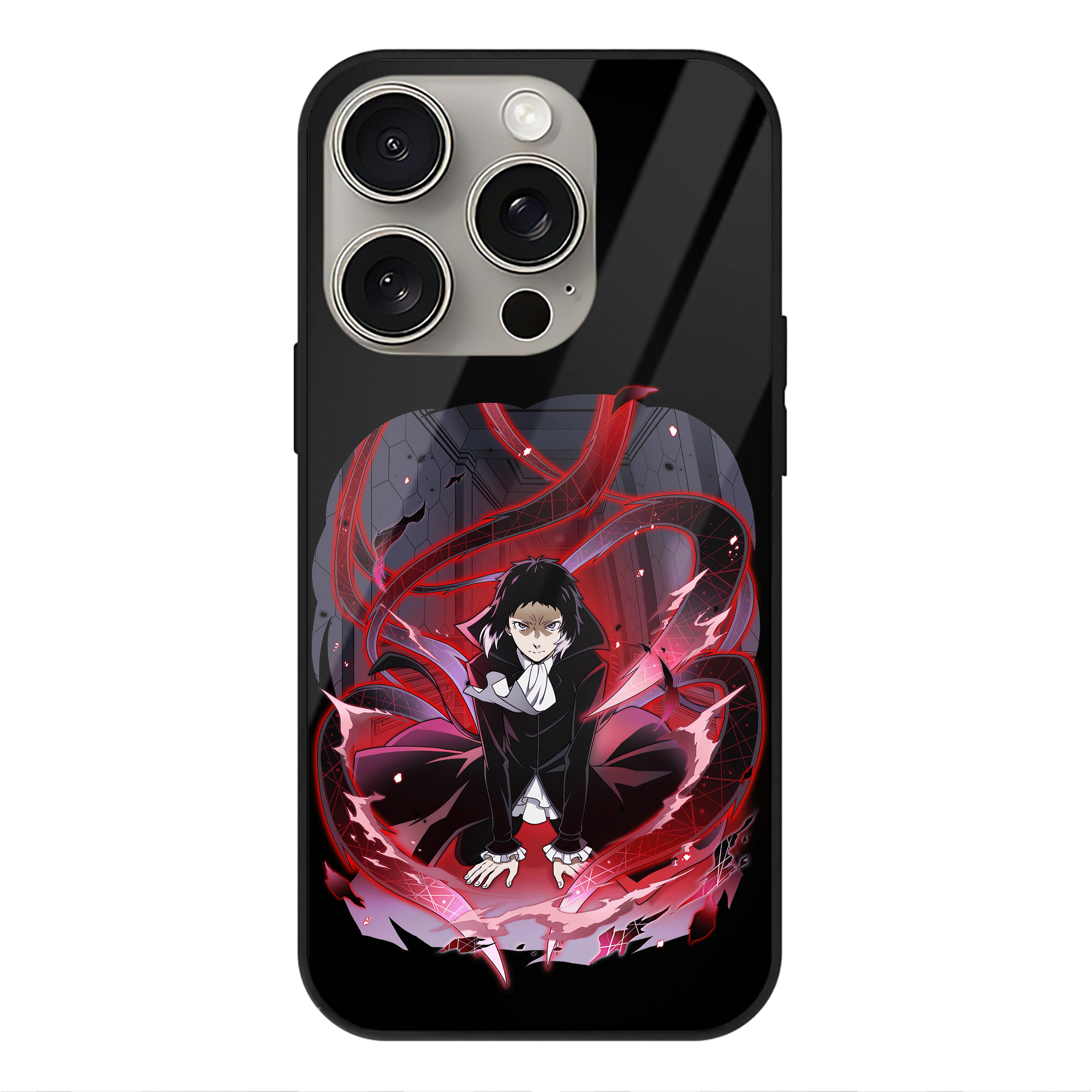 （画像用） 文豪ストレイドッグス Bungo Stray Dogs 【iPhone15Pro対応】スマホケース 耐衝撃＆黄変防止 背面ガラス