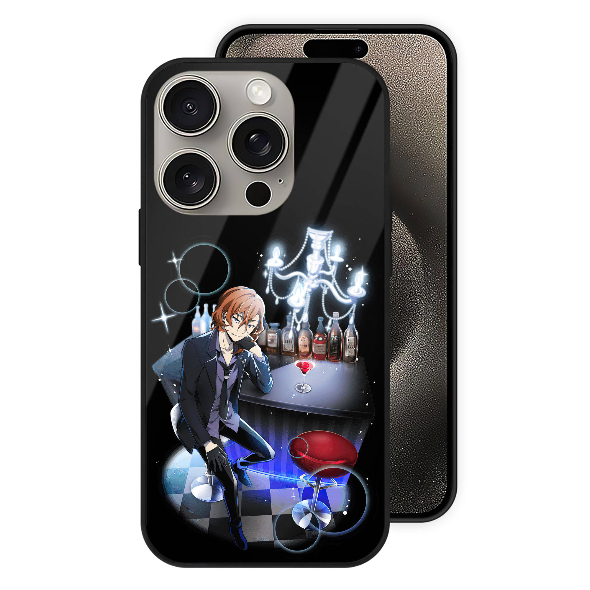 （画像用） 文豪ストレイドッグス Bungo Stray Dogs 【iPhone15Pro対応】スマホケース 耐衝撃＆黄変防止 背面ガラス