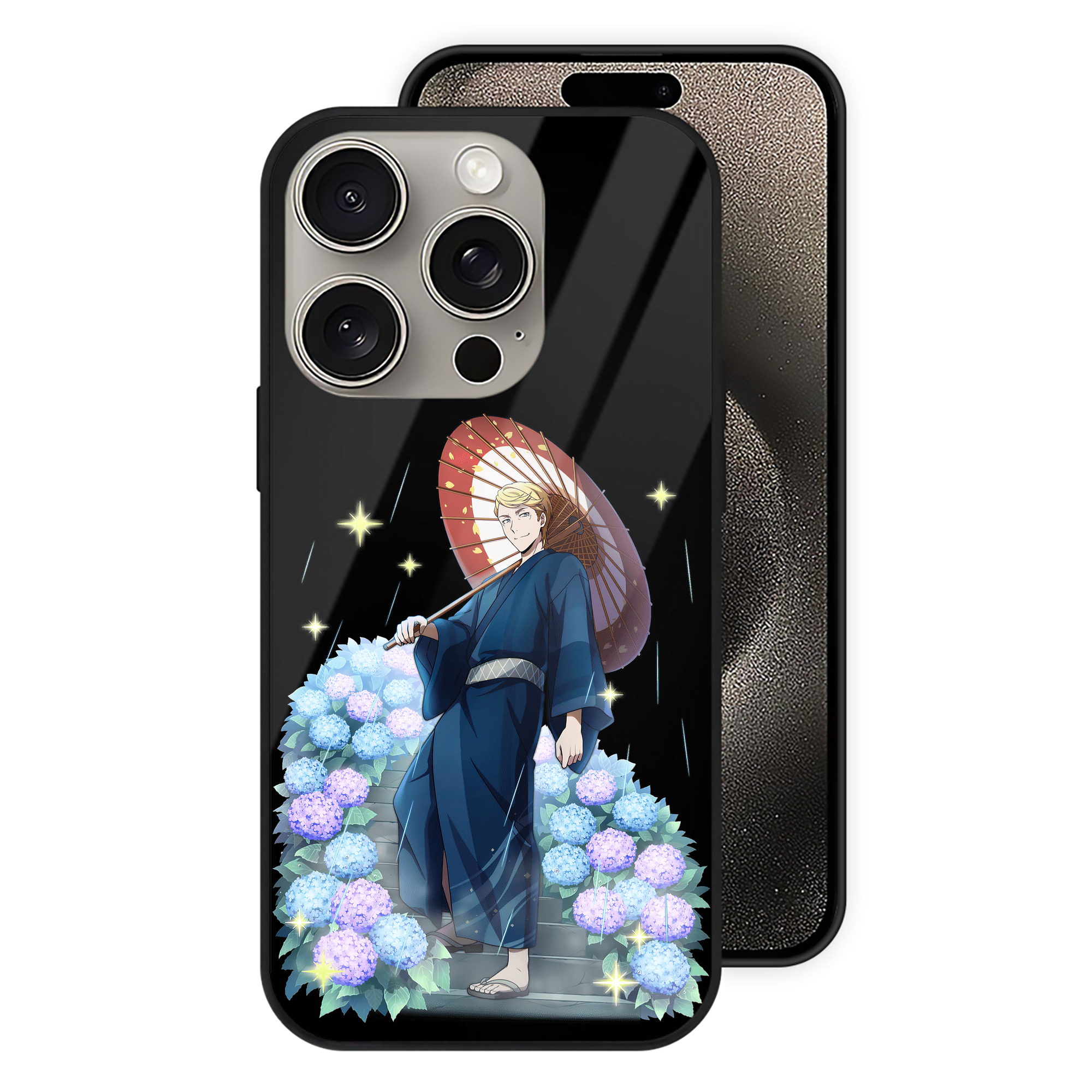 （画像用） 文豪ストレイドッグス Bungo Stray Dogs 【iPhone15Pro対応】スマホケース 耐衝撃＆黄変防止 背面ガラス