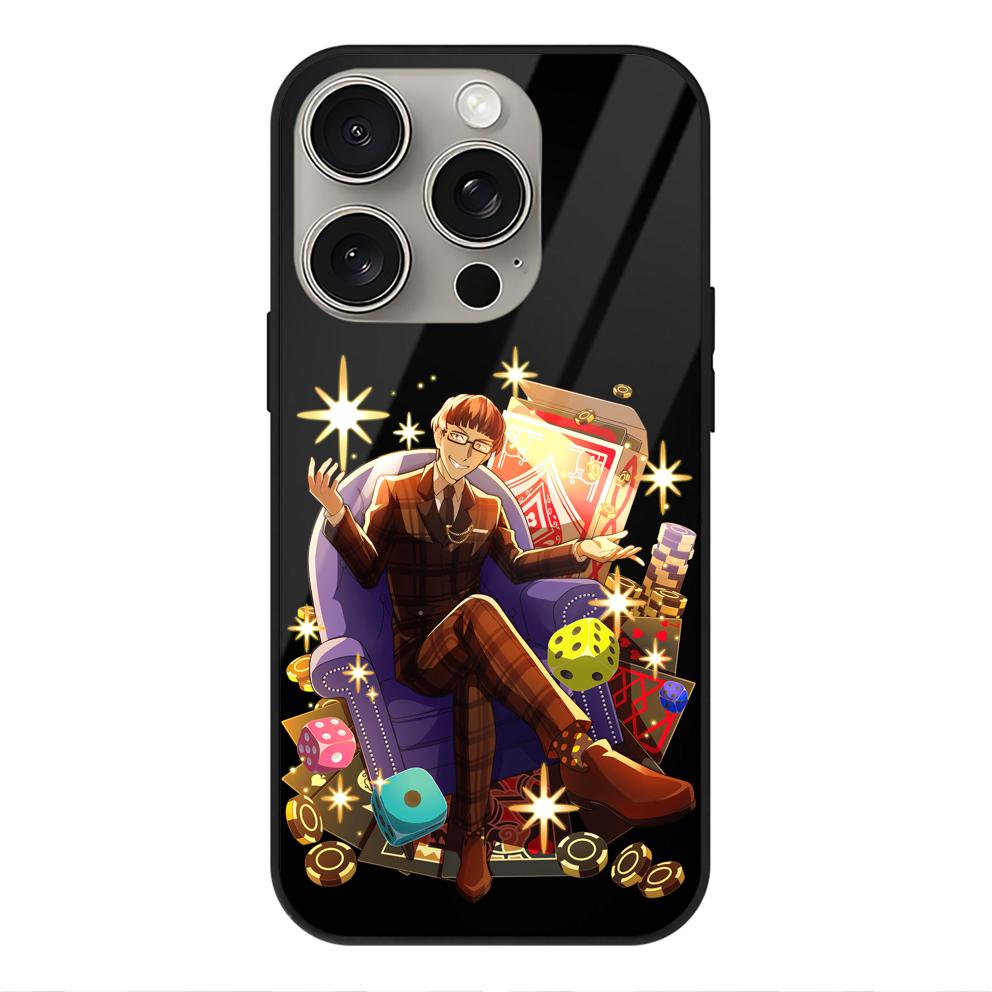 （画像用） 文豪ストレイドッグス Bungo Stray Dogs 【iPhone15Pro対応】スマホケース 耐衝撃＆黄変防止 背面ガラス