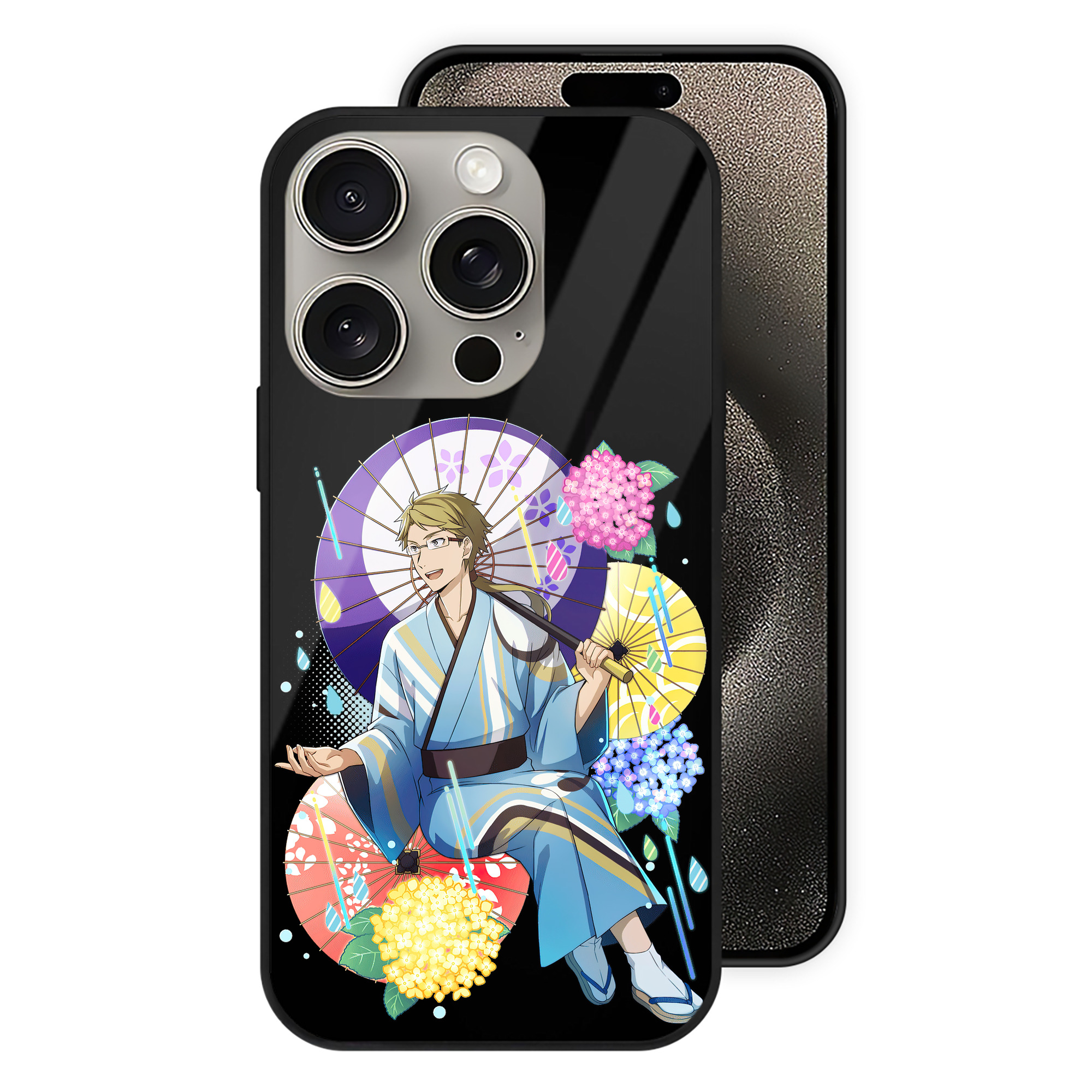 （画像用） 文豪ストレイドッグス Bungo Stray Dogs 【iPhone15Pro対応】スマホケース 耐衝撃＆黄変防止 背面ガラス