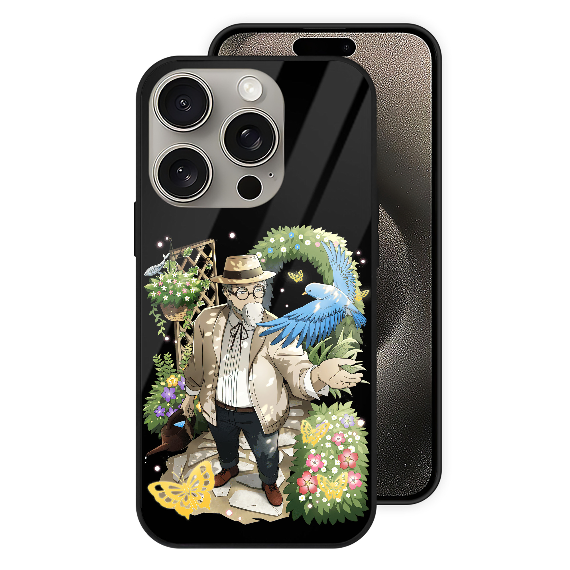 （画像用） 文豪ストレイドッグス Bungo Stray Dogs 【iPhone15Pro対応】スマホケース 耐衝撃＆黄変防止 背面ガラス