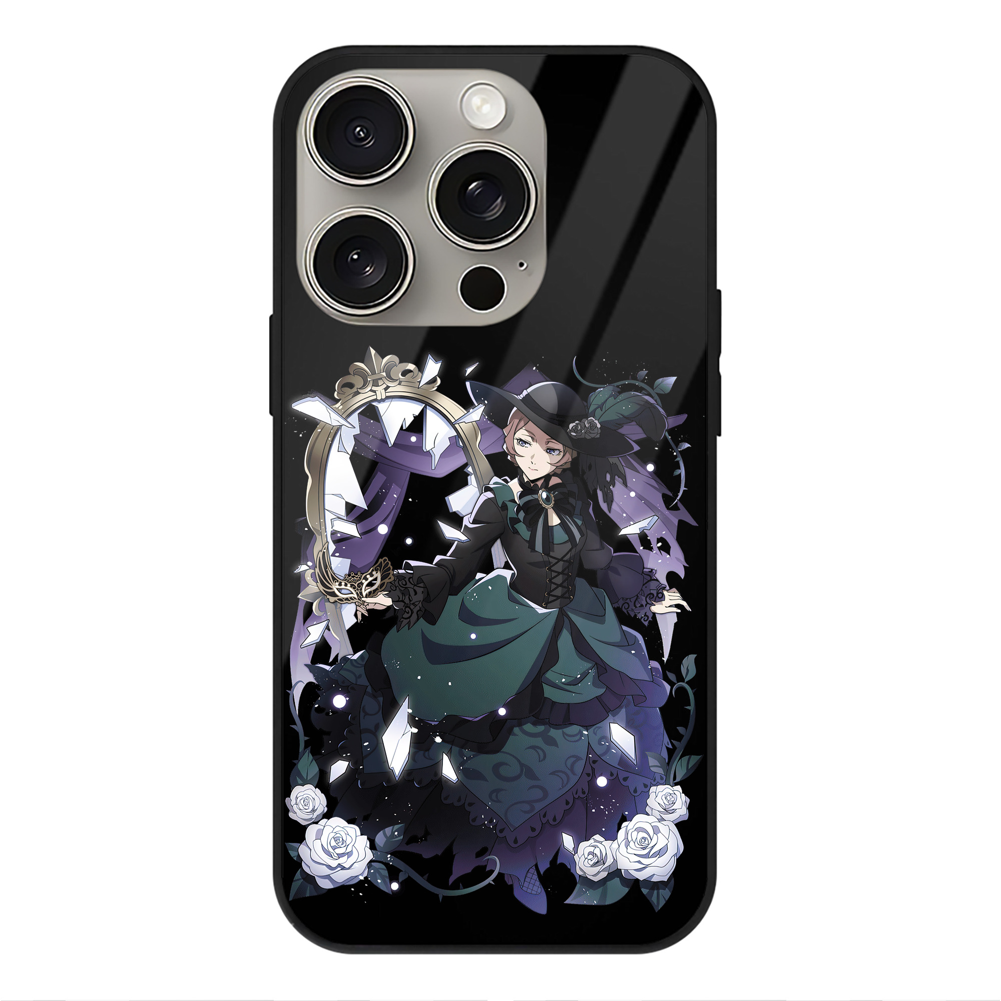 （画像用） 文豪ストレイドッグス Bungo Stray Dogs 【iPhone15Pro対応】スマホケース 耐衝撃＆黄変防止 背面ガラス