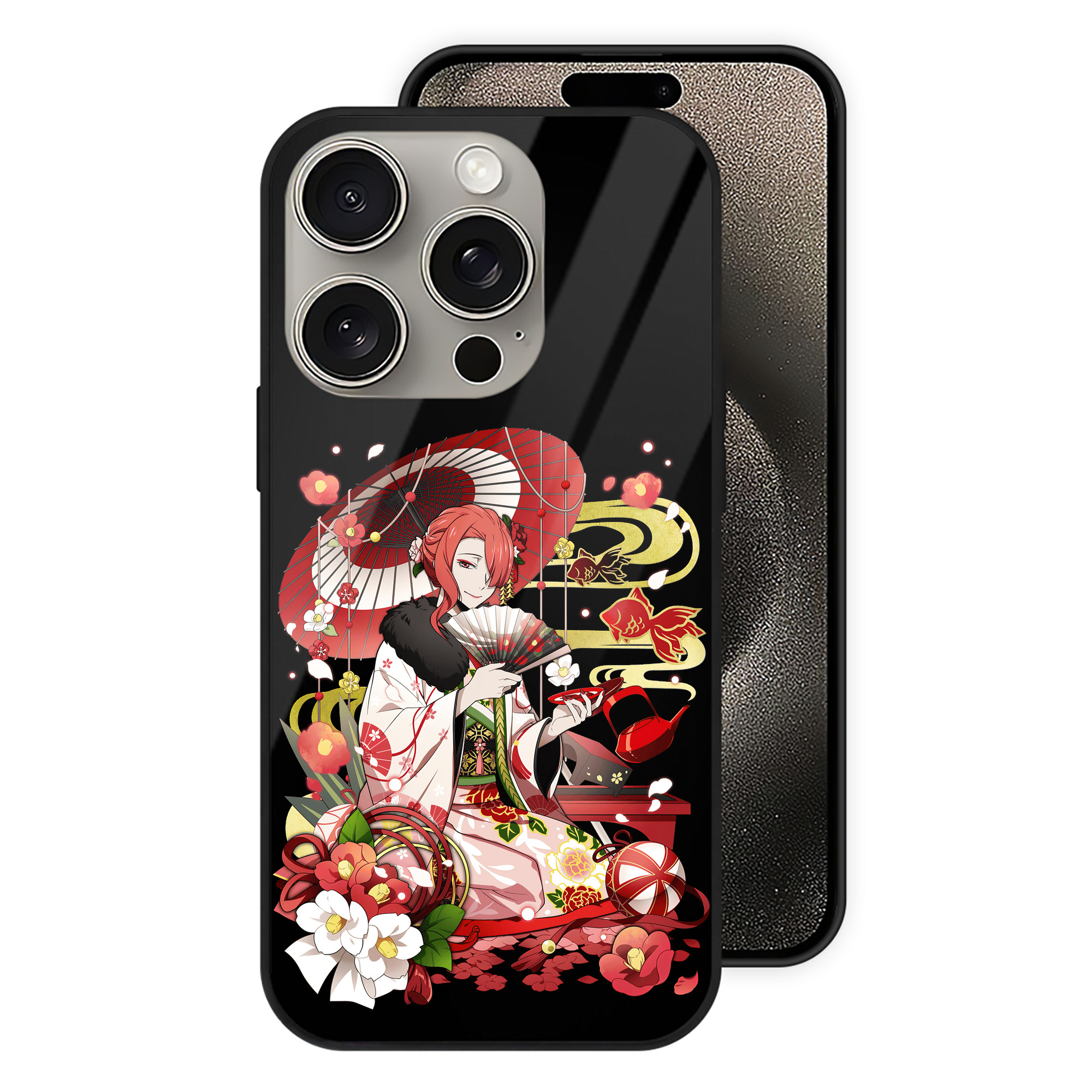 （画像用） 文豪ストレイドッグス Bungo Stray Dogs 【iPhone15Pro対応】スマホケース 耐衝撃＆黄変防止 背面ガラス
