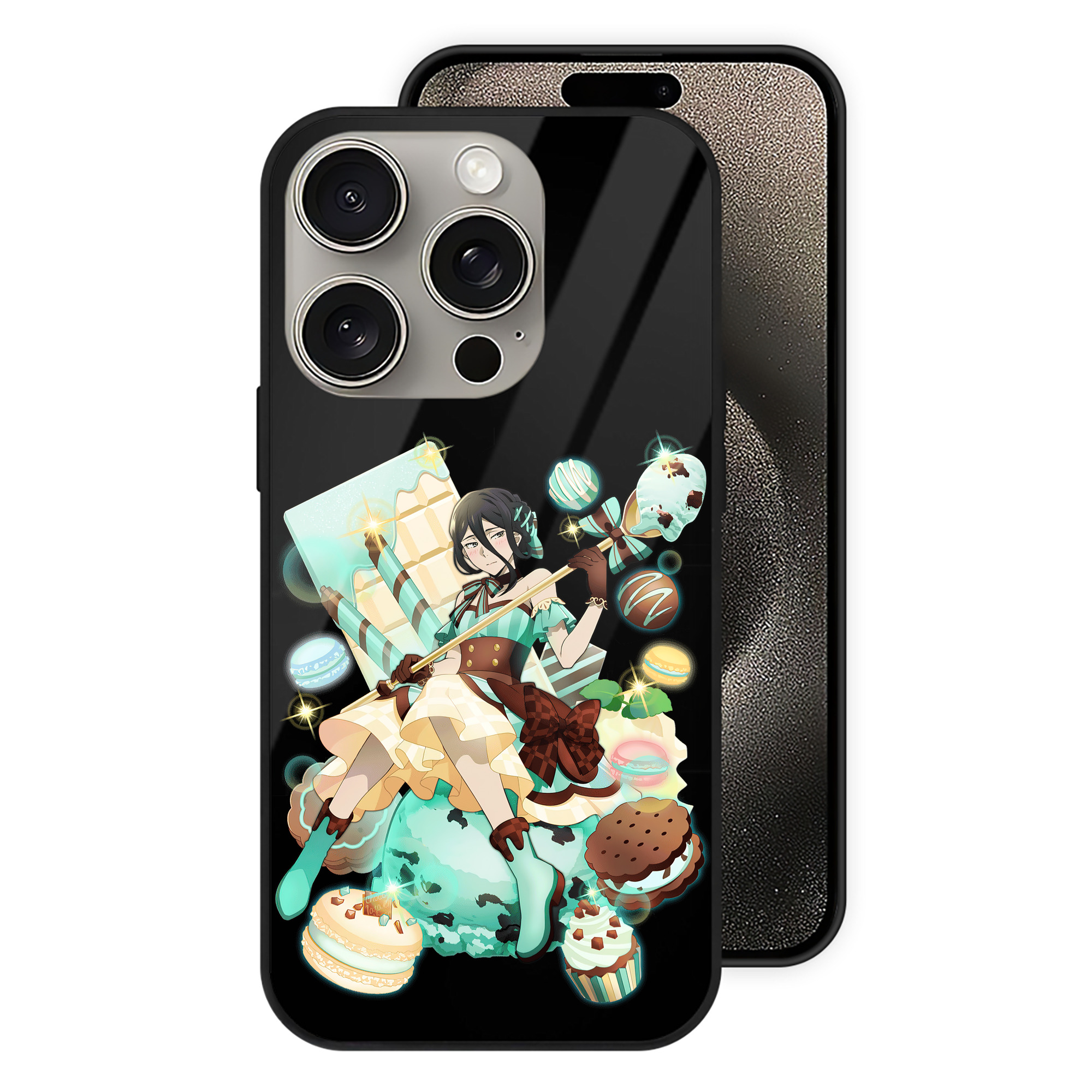（画像用） 文豪ストレイドッグス Bungo Stray Dogs 【iPhone15Pro対応】スマホケース 耐衝撃＆黄変防止 背面ガラス