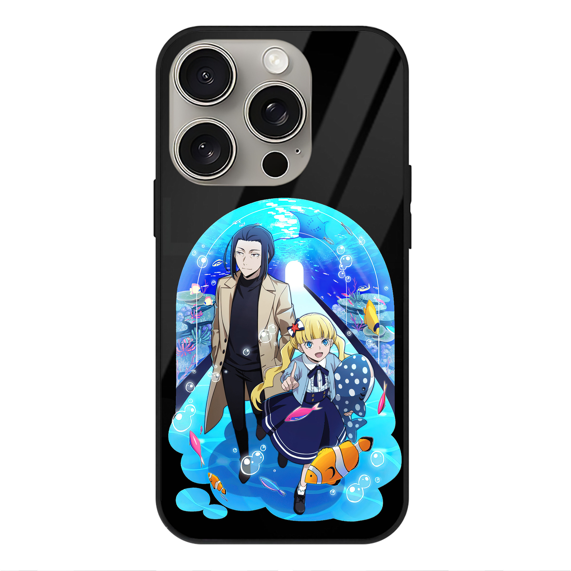 （画像用） 文豪ストレイドッグス Bungo Stray Dogs 【iPhone15Pro対応】スマホケース 耐衝撃＆黄変防止 背面ガラス