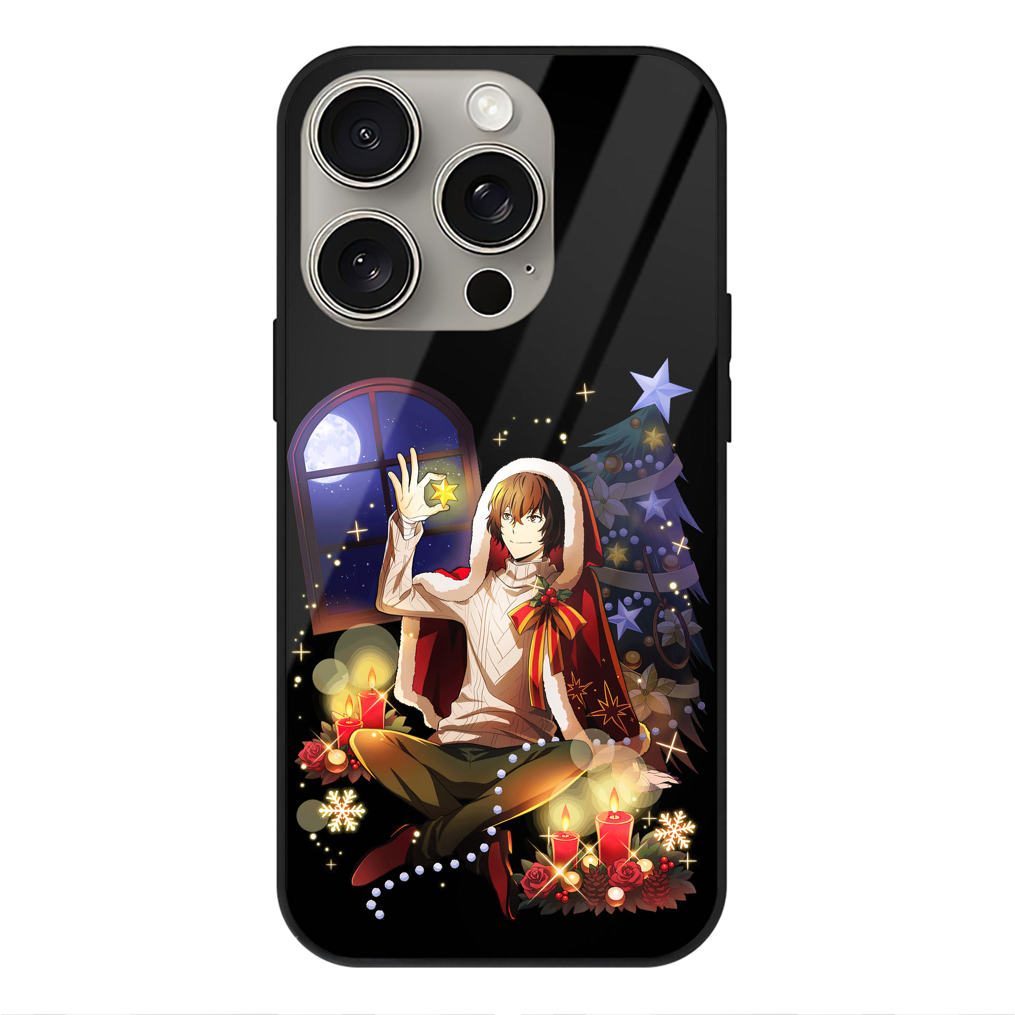 （画像用） 文豪ストレイドッグス Bungo Stray Dogs 【iPhone15Pro対応】スマホケース 耐衝撃＆黄変防止 背面ガラス