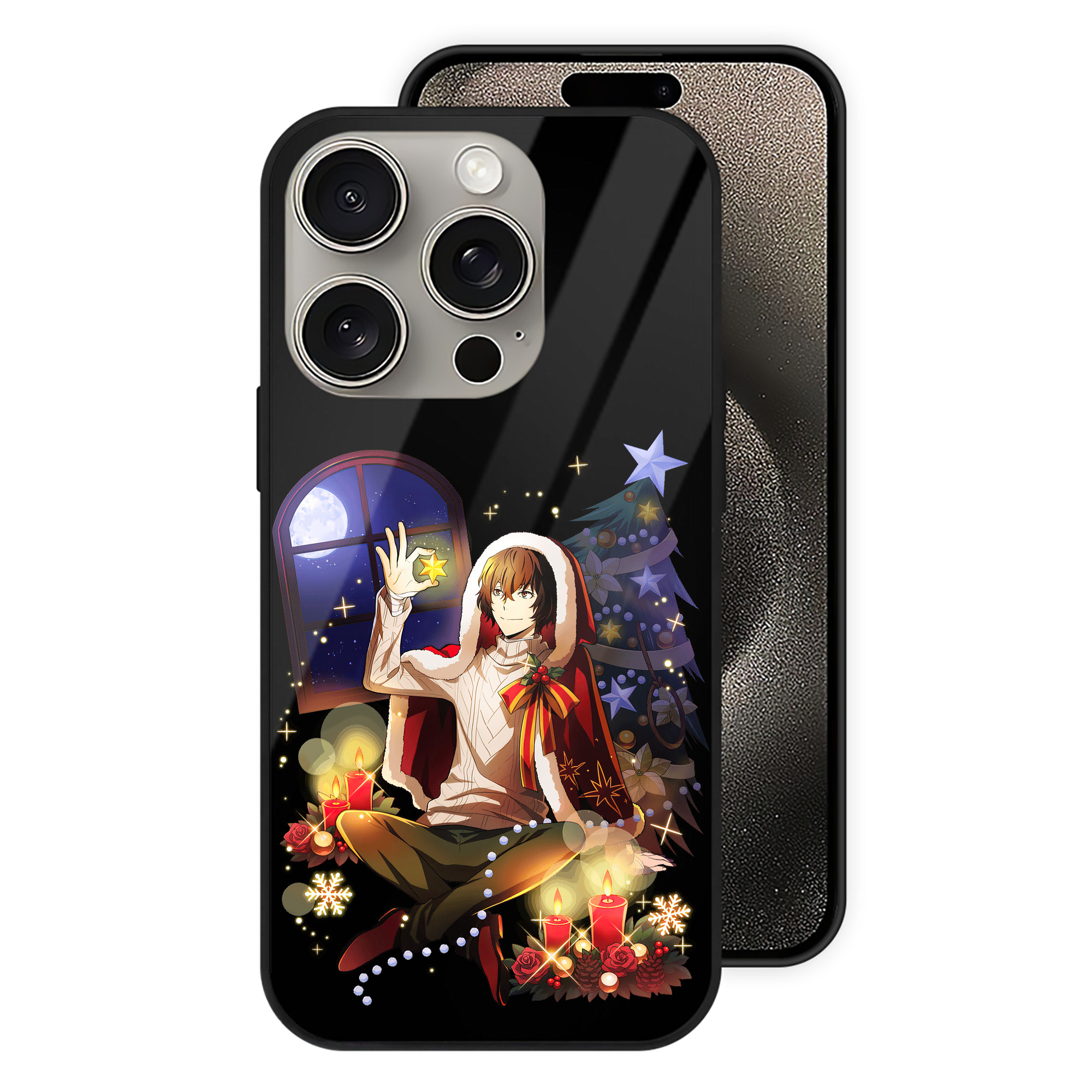（画像用） 文豪ストレイドッグス Bungo Stray Dogs 【iPhone15Pro対応】スマホケース 耐衝撃＆黄変防止 背面ガラス