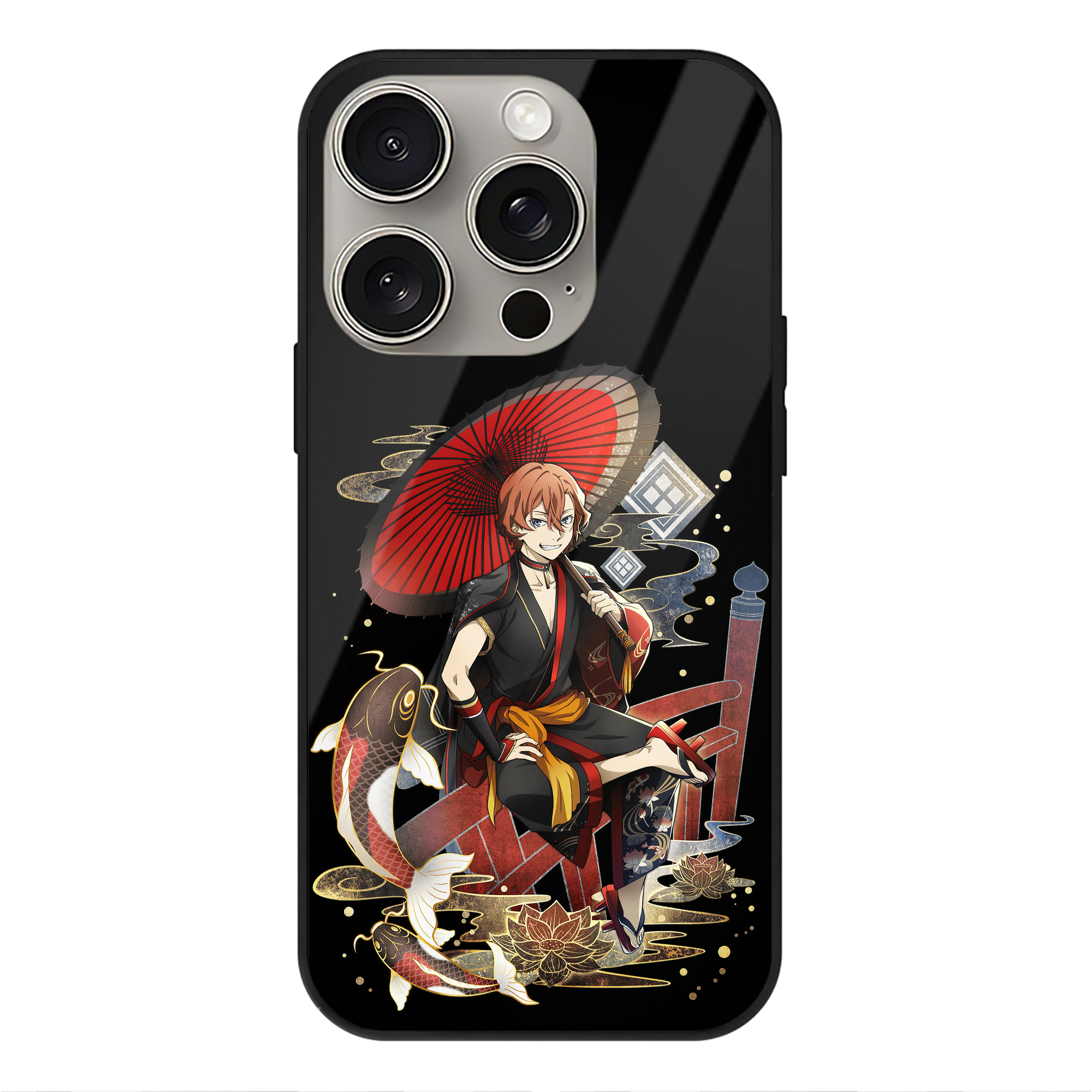 （画像用） 文豪ストレイドッグス Bungo Stray Dogs 【iPhone15Pro対応】スマホケース 耐衝撃＆黄変防止 背面ガラス