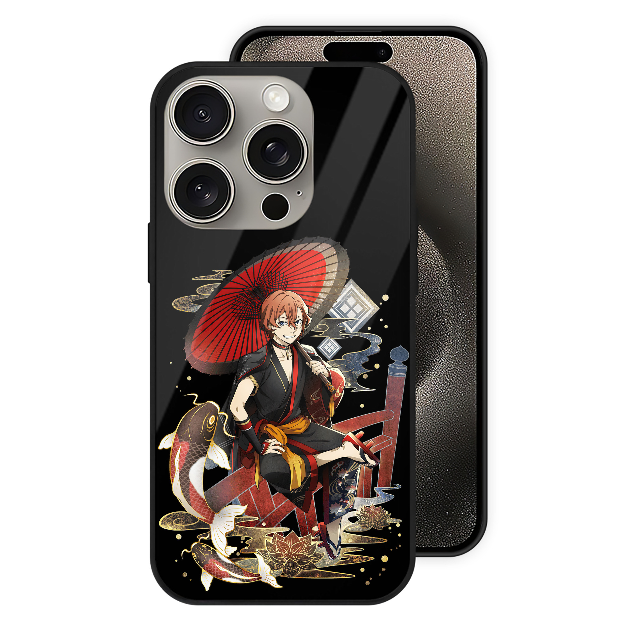 （画像用） 文豪ストレイドッグス Bungo Stray Dogs 【iPhone15Pro対応】スマホケース 耐衝撃＆黄変防止 背面ガラス