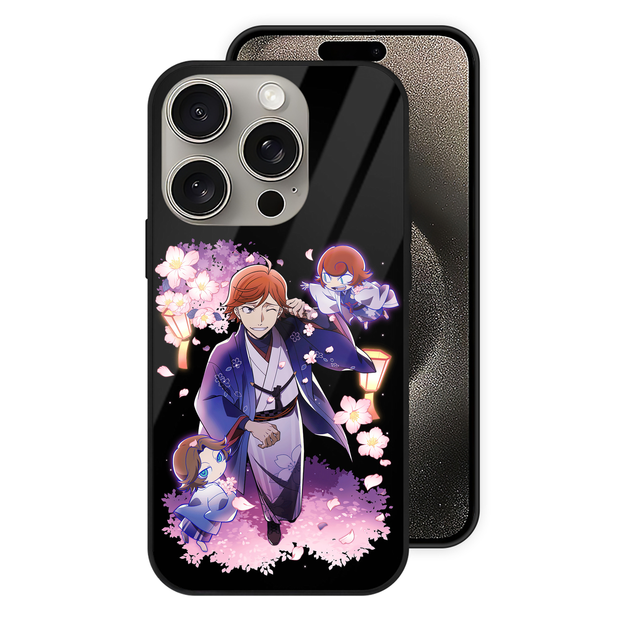 （画像用） 文豪ストレイドッグス Bungo Stray Dogs 【iPhone15Pro対応】スマホケース 耐衝撃＆黄変防止 背面ガラス