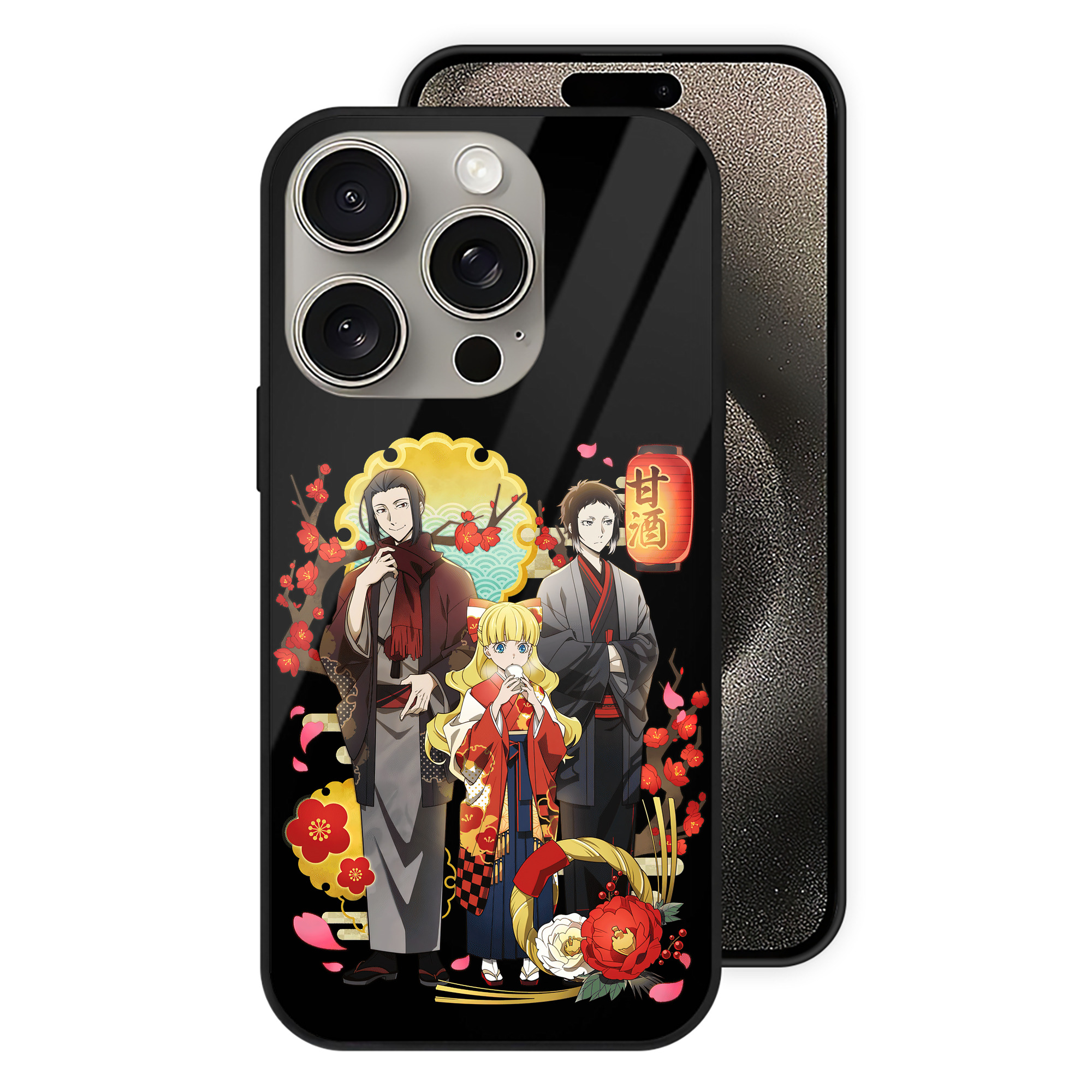 （画像用） 文豪ストレイドッグス Bungo Stray Dogs 【iPhone15Pro対応】スマホケース 耐衝撃＆黄変防止 背面ガラス