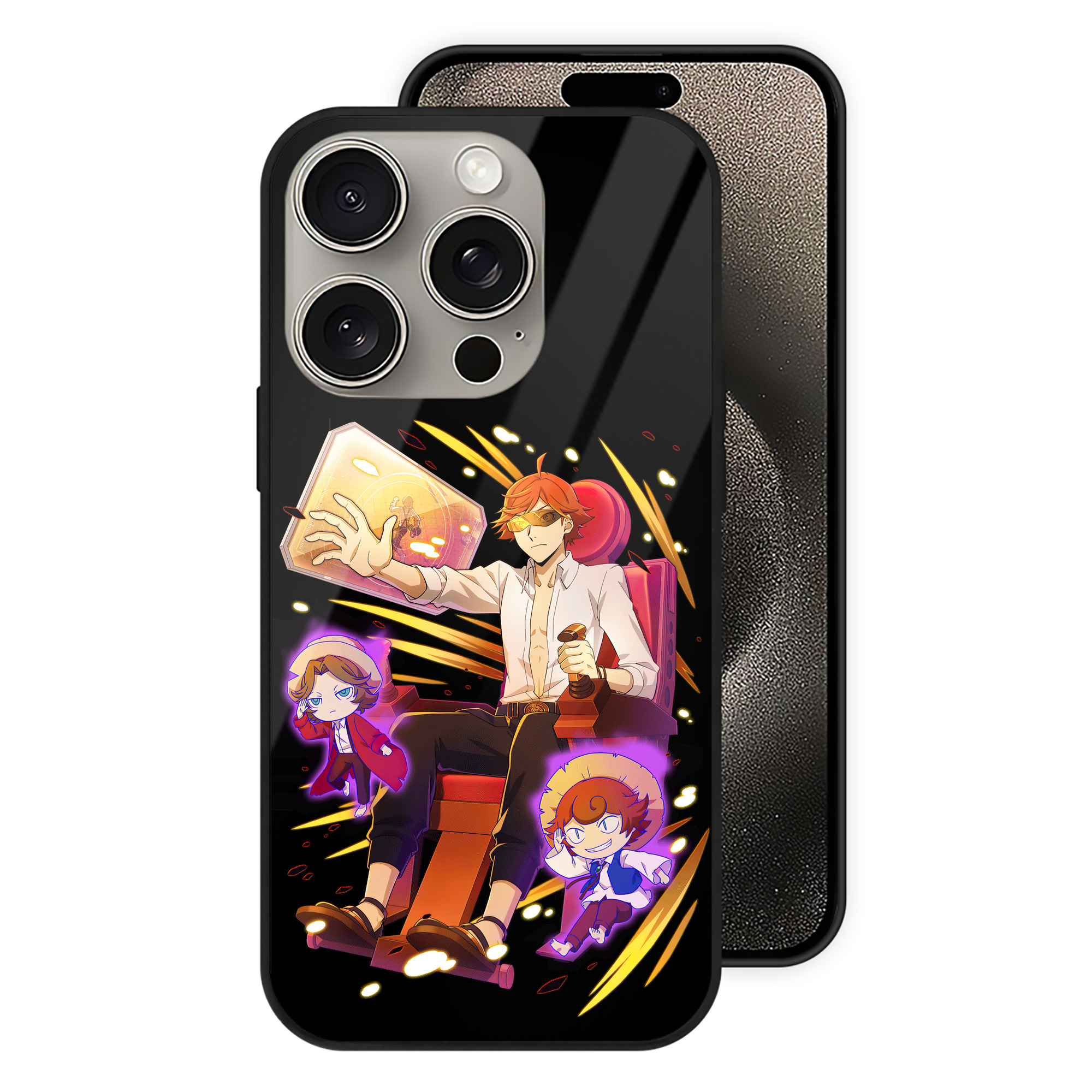 （画像用） 文豪ストレイドッグス Bungo Stray Dogs 【iPhone15Pro対応】スマホケース 耐衝撃＆黄変防止 背面ガラス