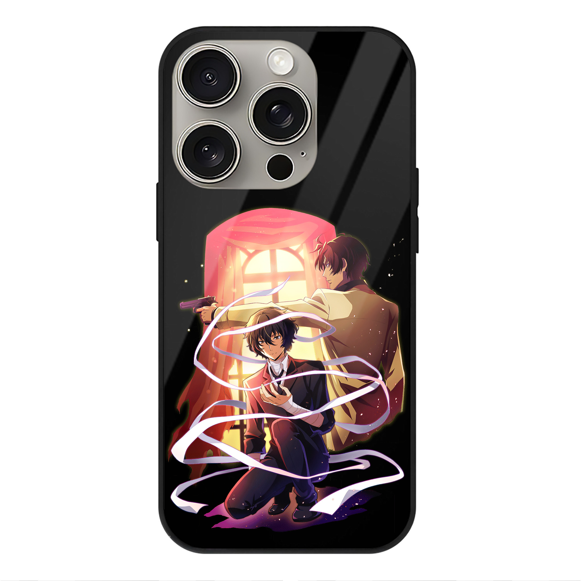 （画像用） 文豪ストレイドッグス Bungo Stray Dogs 【iPhone15Pro対応】スマホケース 耐衝撃＆黄変防止 背面ガラス