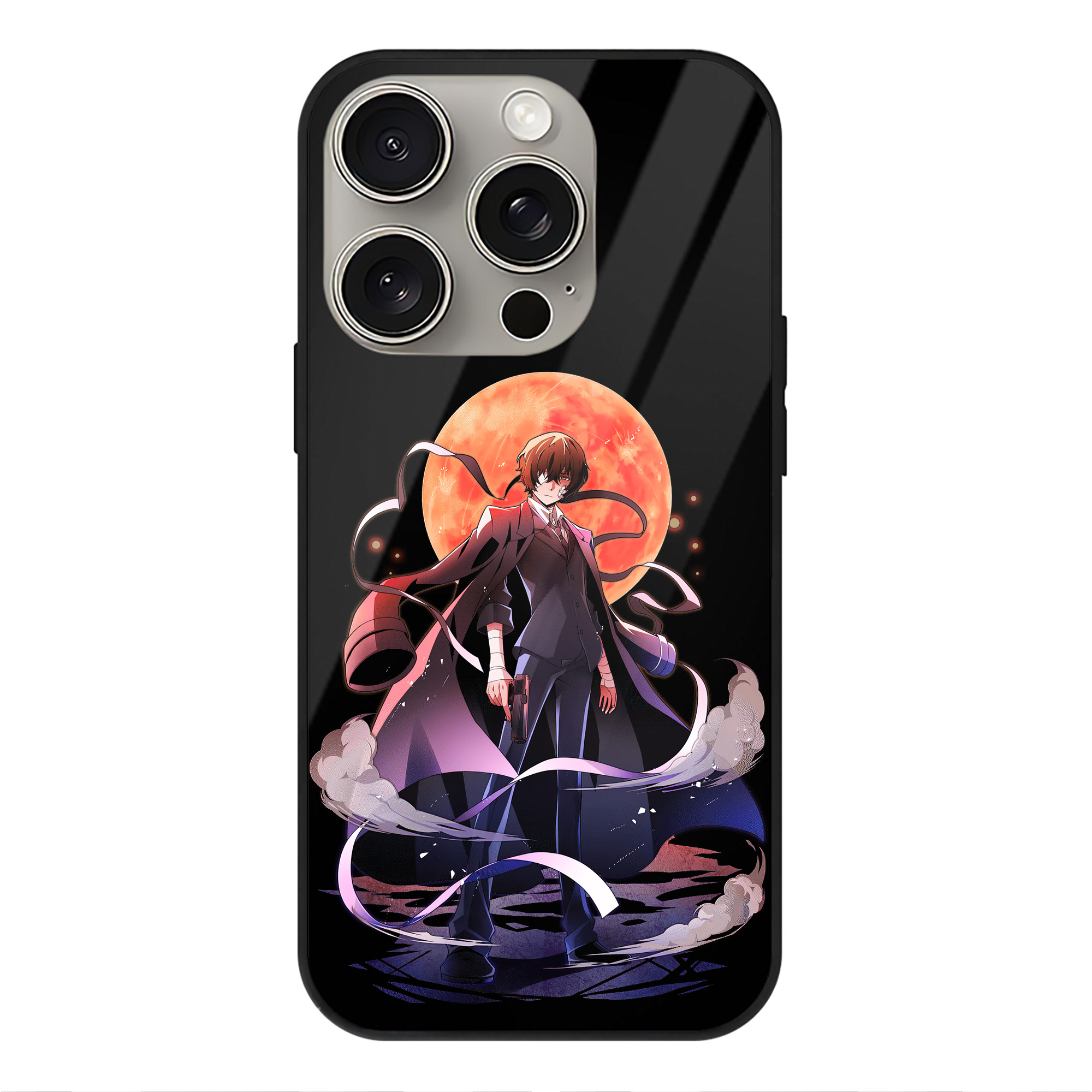 （画像用） 文豪ストレイドッグス Bungo Stray Dogs 【iPhone15Pro対応】スマホケース 耐衝撃＆黄変防止 背面ガラス