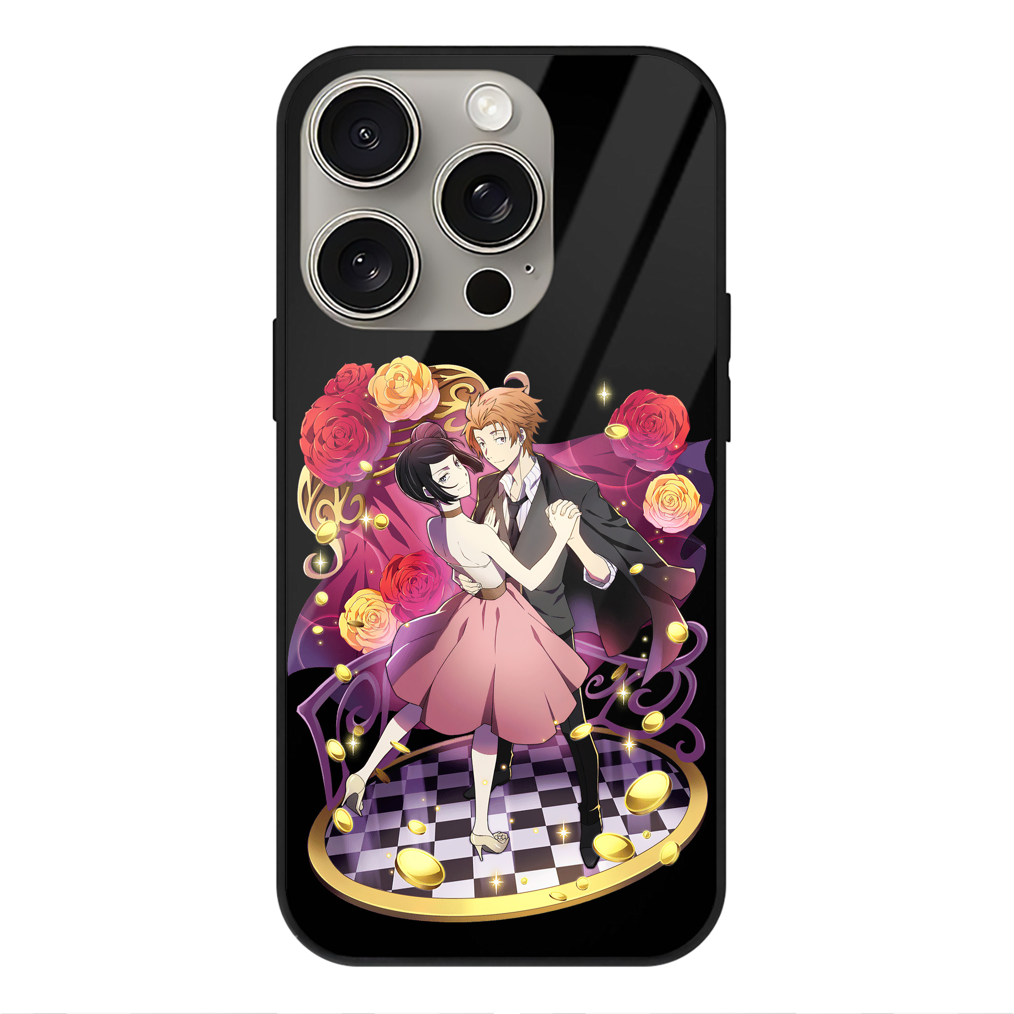 （画像用） 文豪ストレイドッグス Bungo Stray Dogs 【iPhone15Pro対応】スマホケース 耐衝撃＆黄変防止 背面ガラス