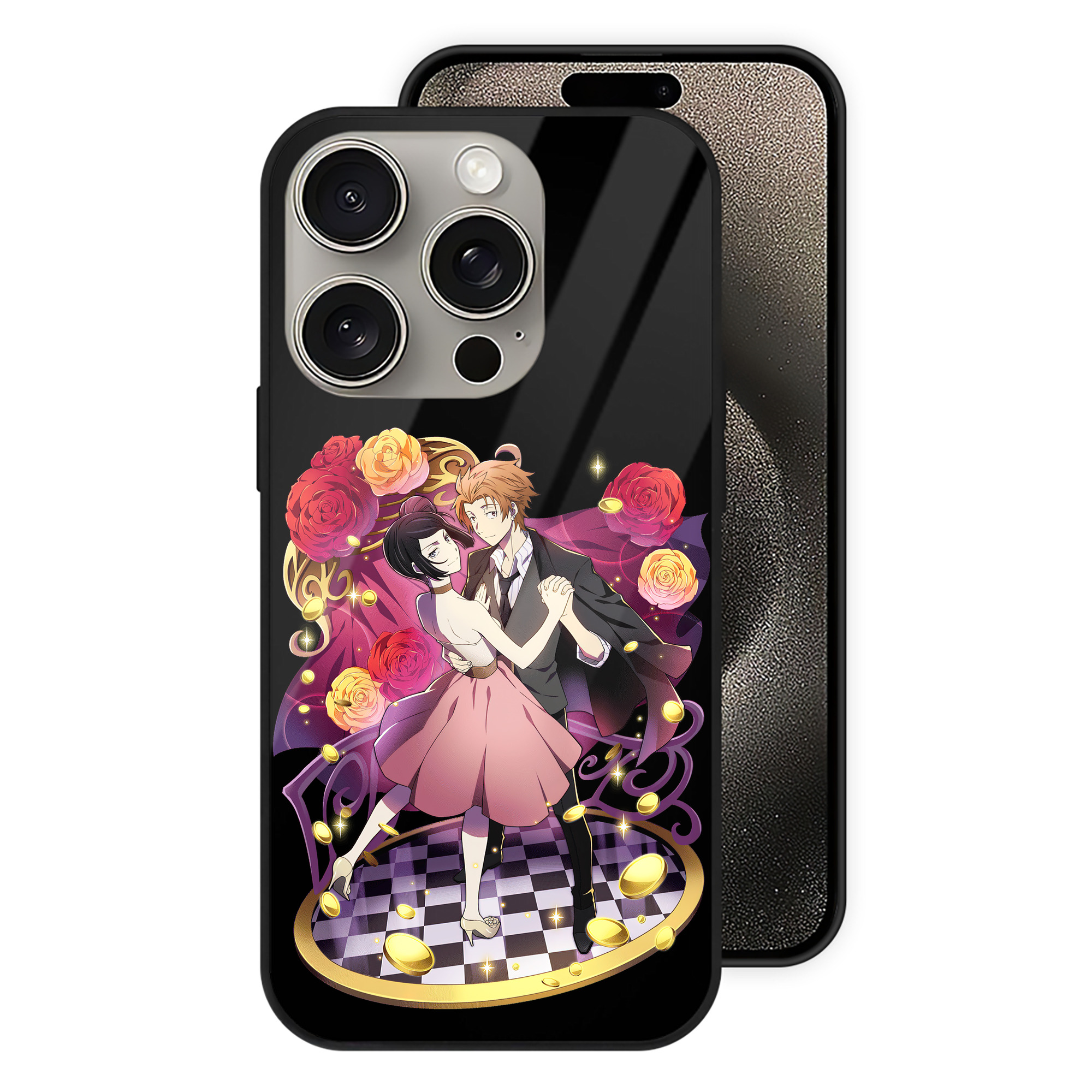 （画像用） 文豪ストレイドッグス Bungo Stray Dogs 【iPhone15Pro対応】スマホケース 耐衝撃＆黄変防止 背面ガラス