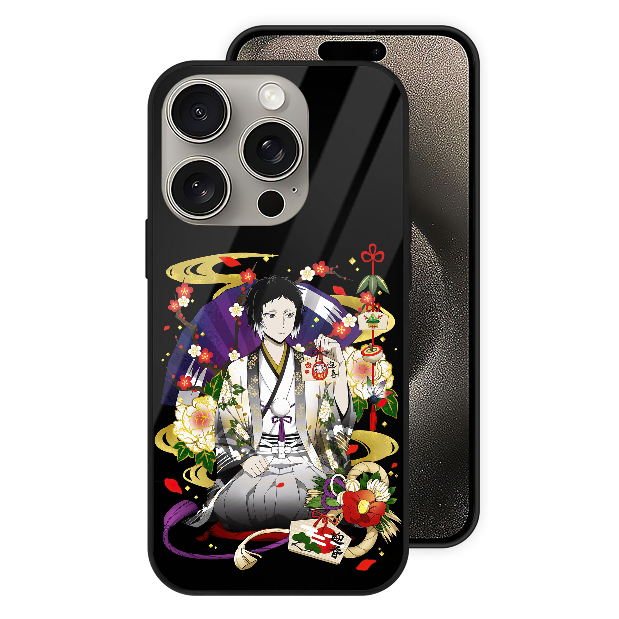 （画像用） 文豪ストレイドッグス Bungo Stray Dogs 【iPhone15Pro対応】スマホケース 耐衝撃＆黄変防止 背面ガラス