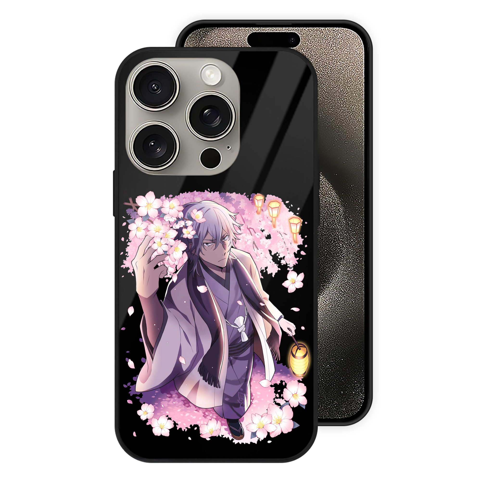 （画像用） 文豪ストレイドッグス Bungo Stray Dogs 【iPhone15Pro対応】スマホケース 耐衝撃＆黄変防止 背面ガラス
