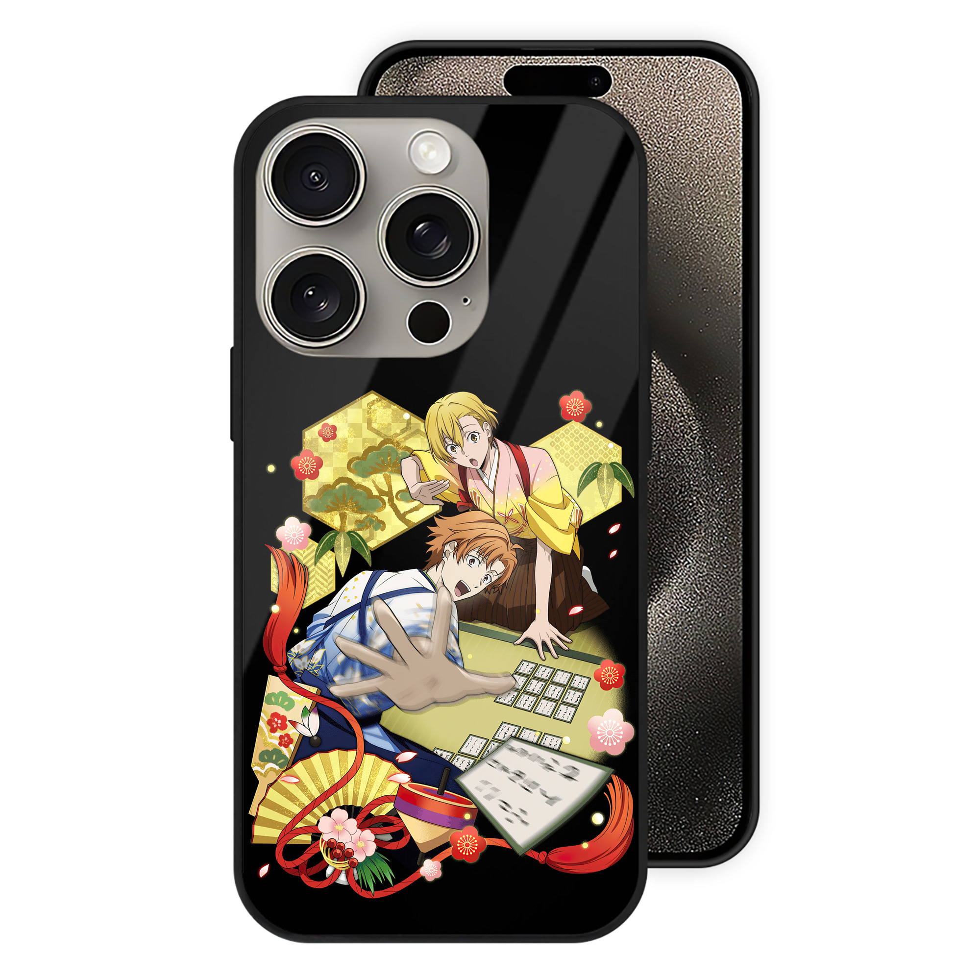 （画像用） 文豪ストレイドッグス Bungo Stray Dogs 【iPhone15Pro対応】スマホケース 耐衝撃＆黄変防止 背面ガラス