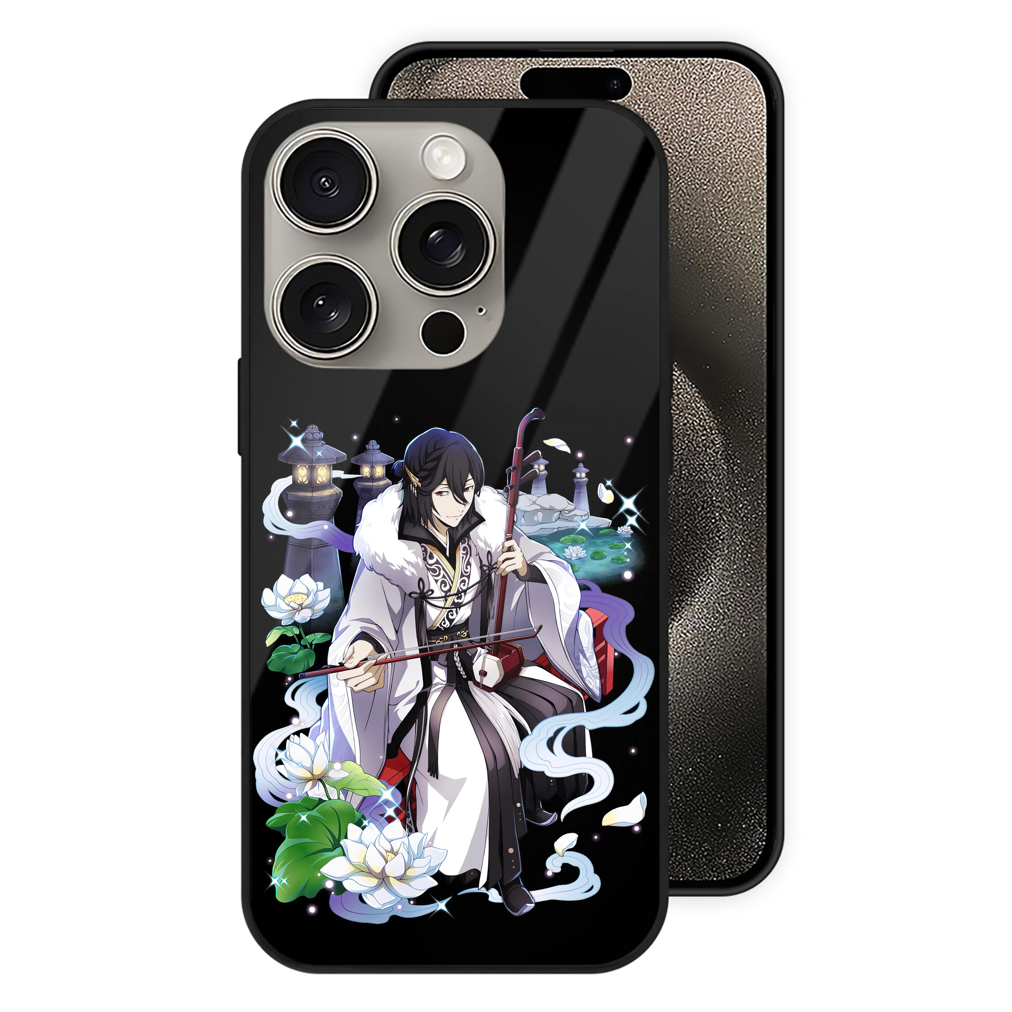 （画像用） 文豪ストレイドッグス Bungo Stray Dogs 【iPhone15Pro対応】スマホケース 耐衝撃＆黄変防止 背面ガラス