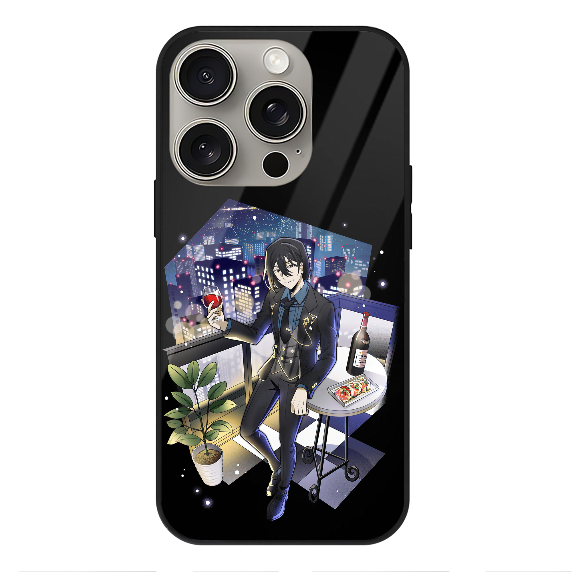 （画像用） 文豪ストレイドッグス Bungo Stray Dogs 【iPhone15Pro対応】スマホケース 耐衝撃＆黄変防止 背面ガラス